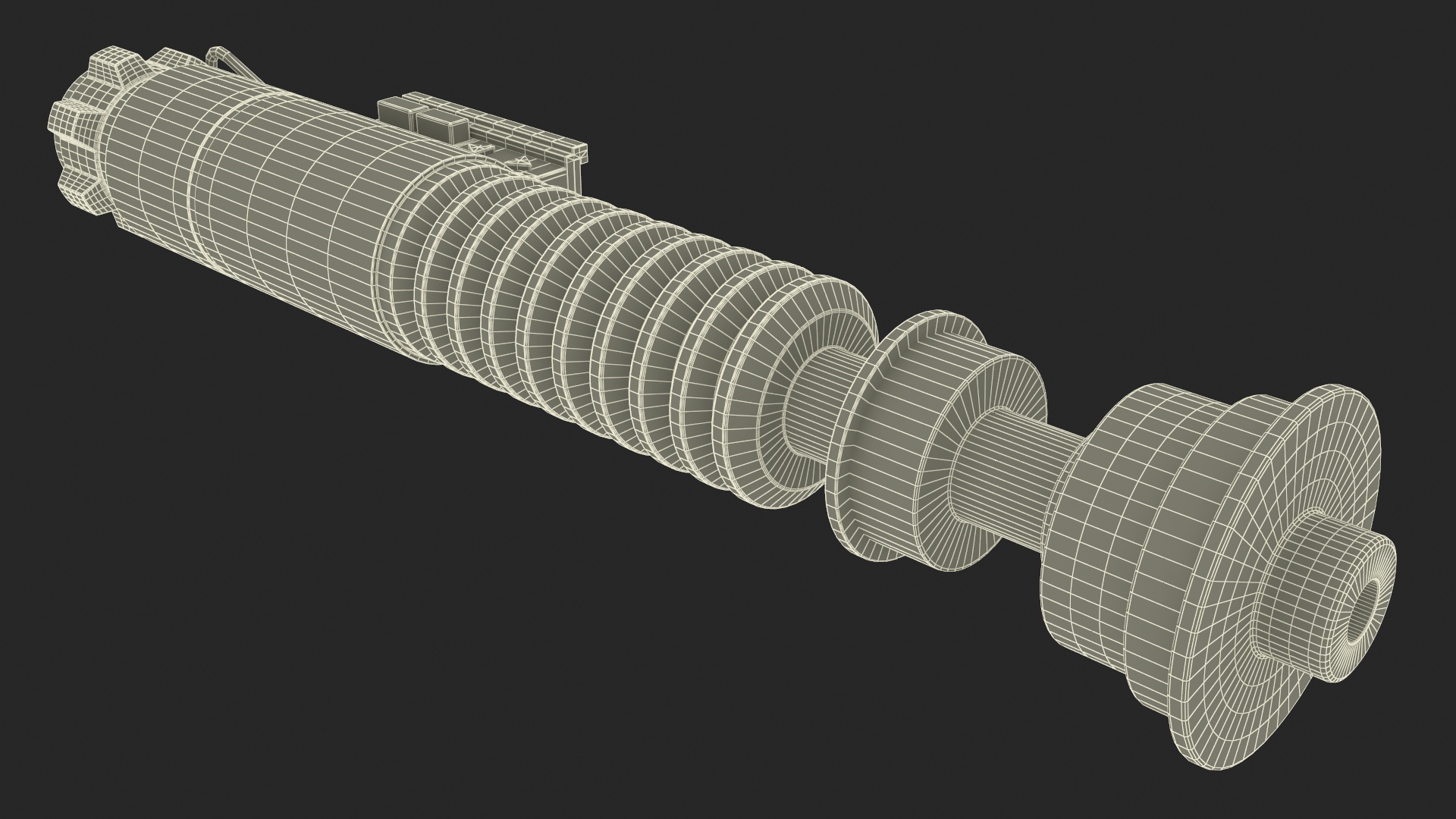 Luke Skywalker Lightsaber Off 3D model