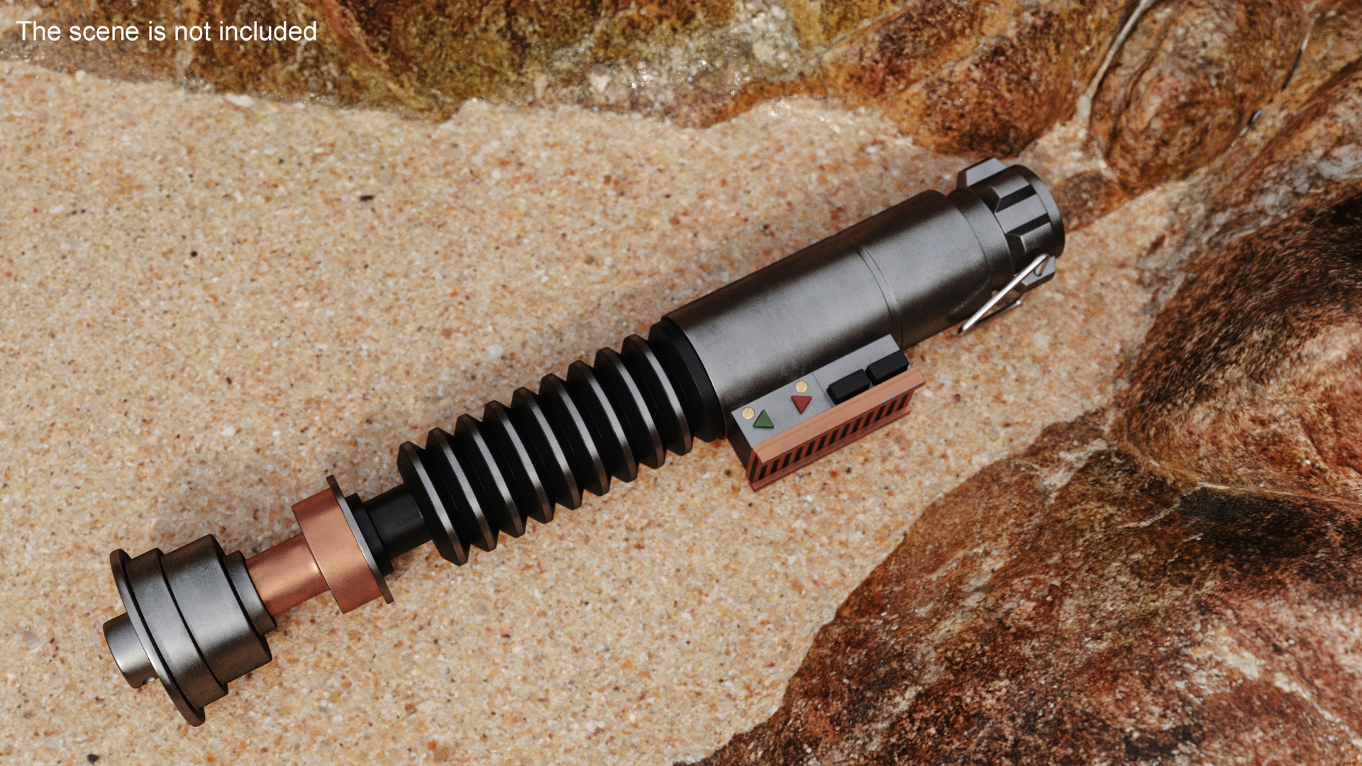 Luke Skywalker Lightsaber Off 3D model