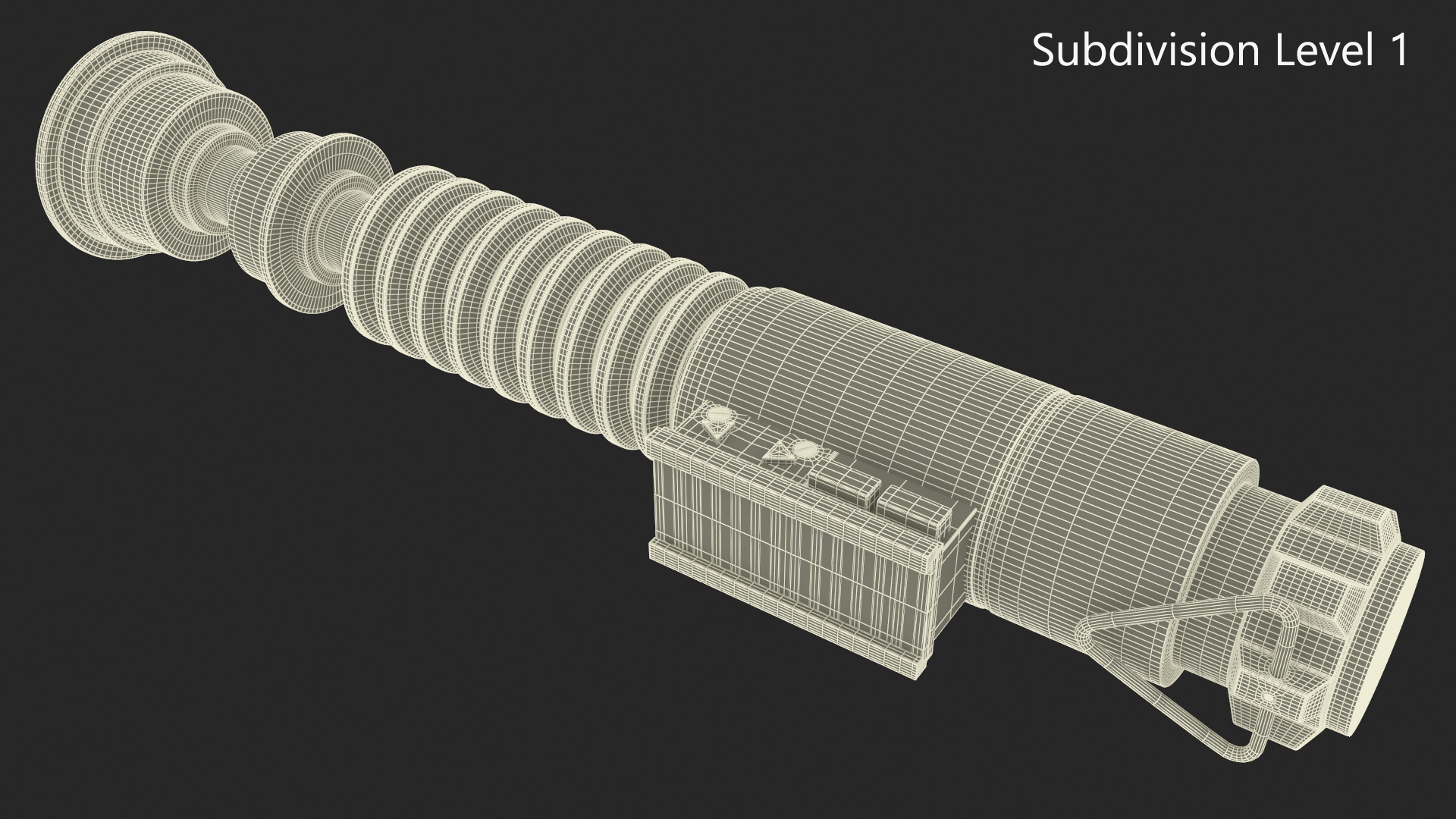 Luke Skywalker Lightsaber Off 3D model