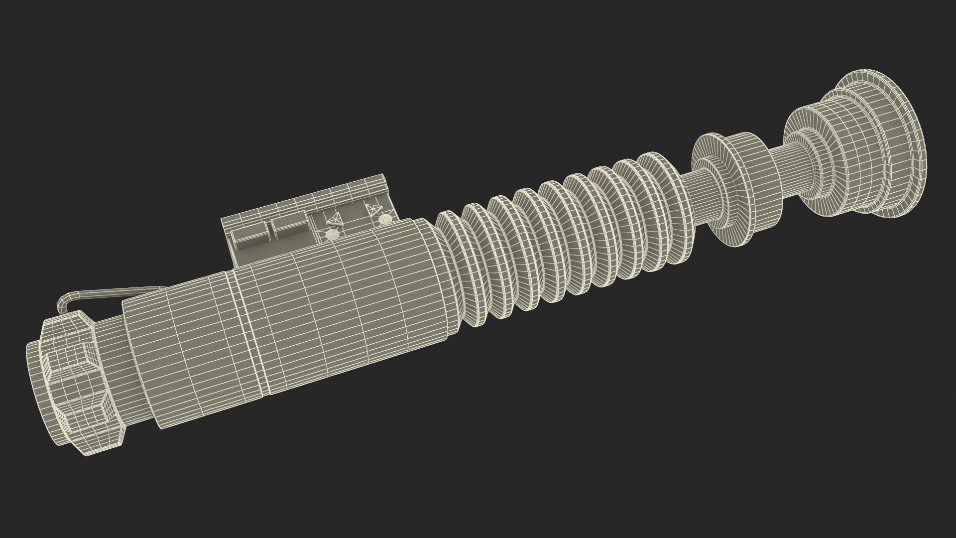 Luke Skywalker Lightsaber Off 3D model