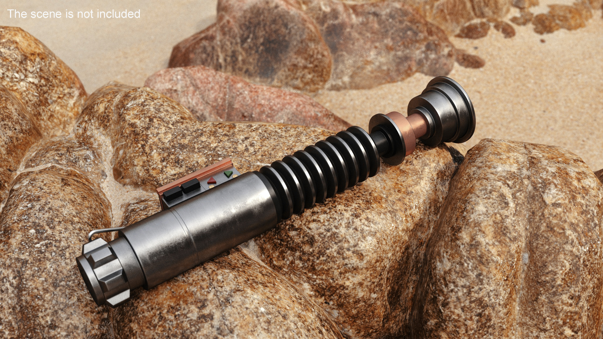 Luke Skywalker Lightsaber Off 3D model