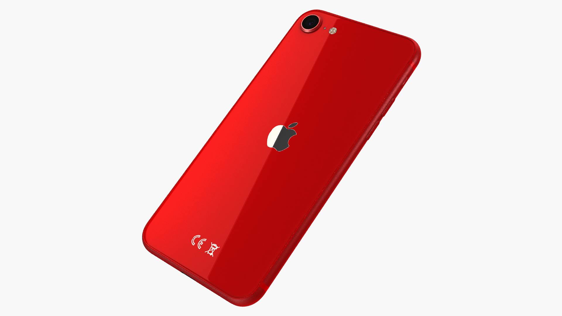 3D iPhone SE 2022 Red model