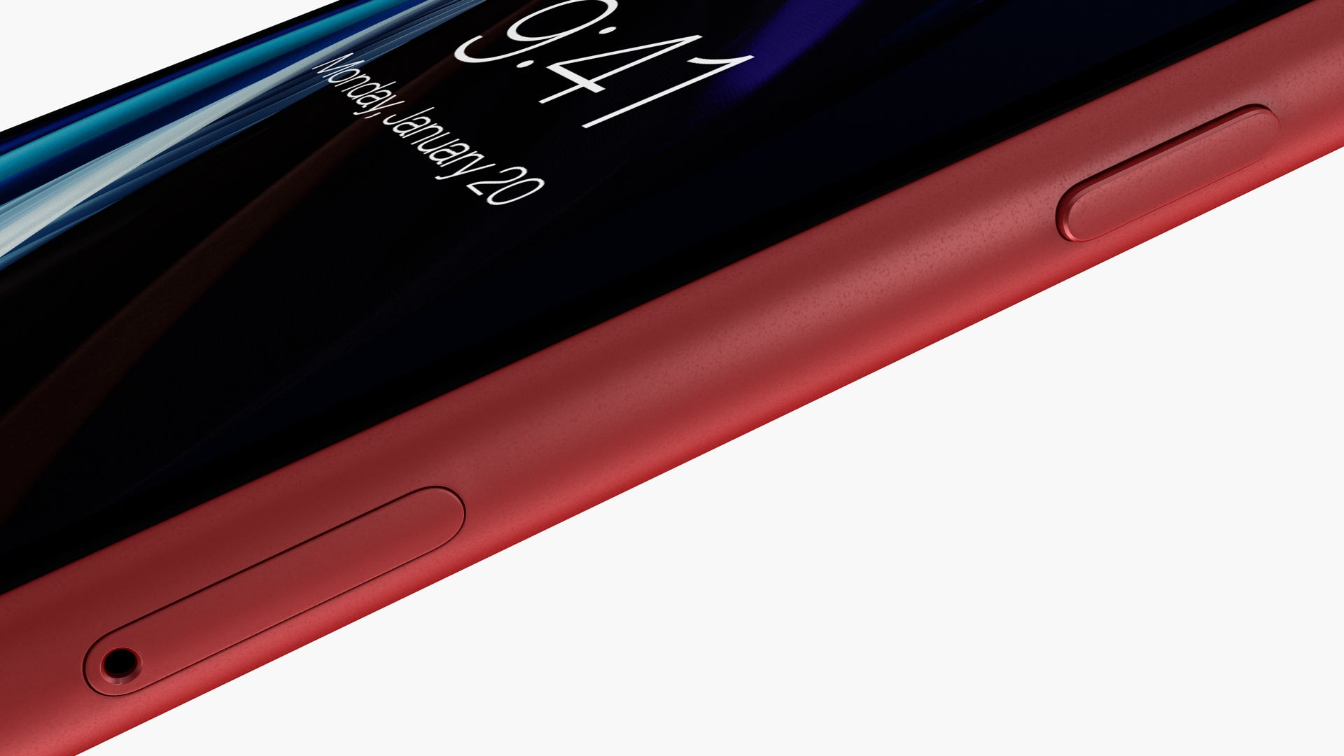 3D iPhone SE 2022 Red model