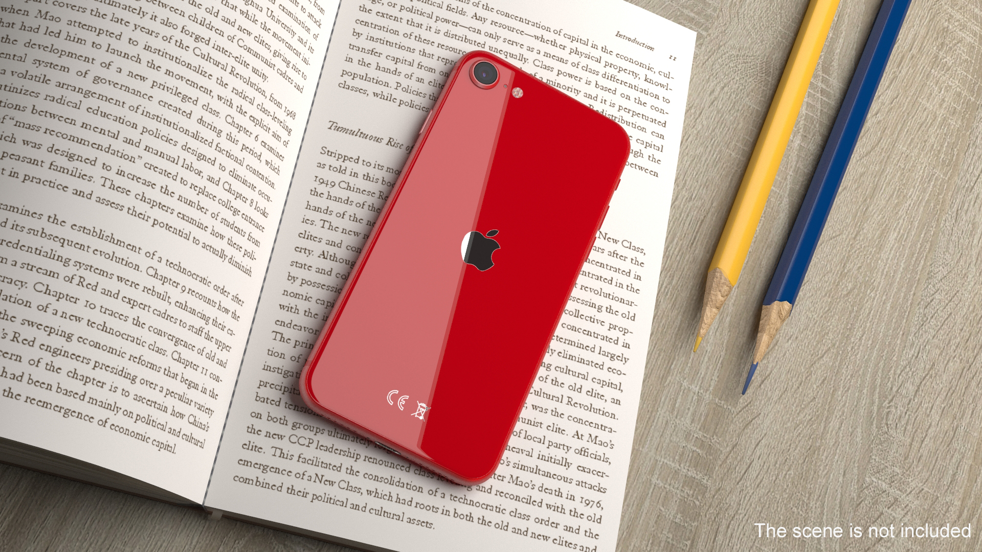 3D iPhone SE 2022 Red model