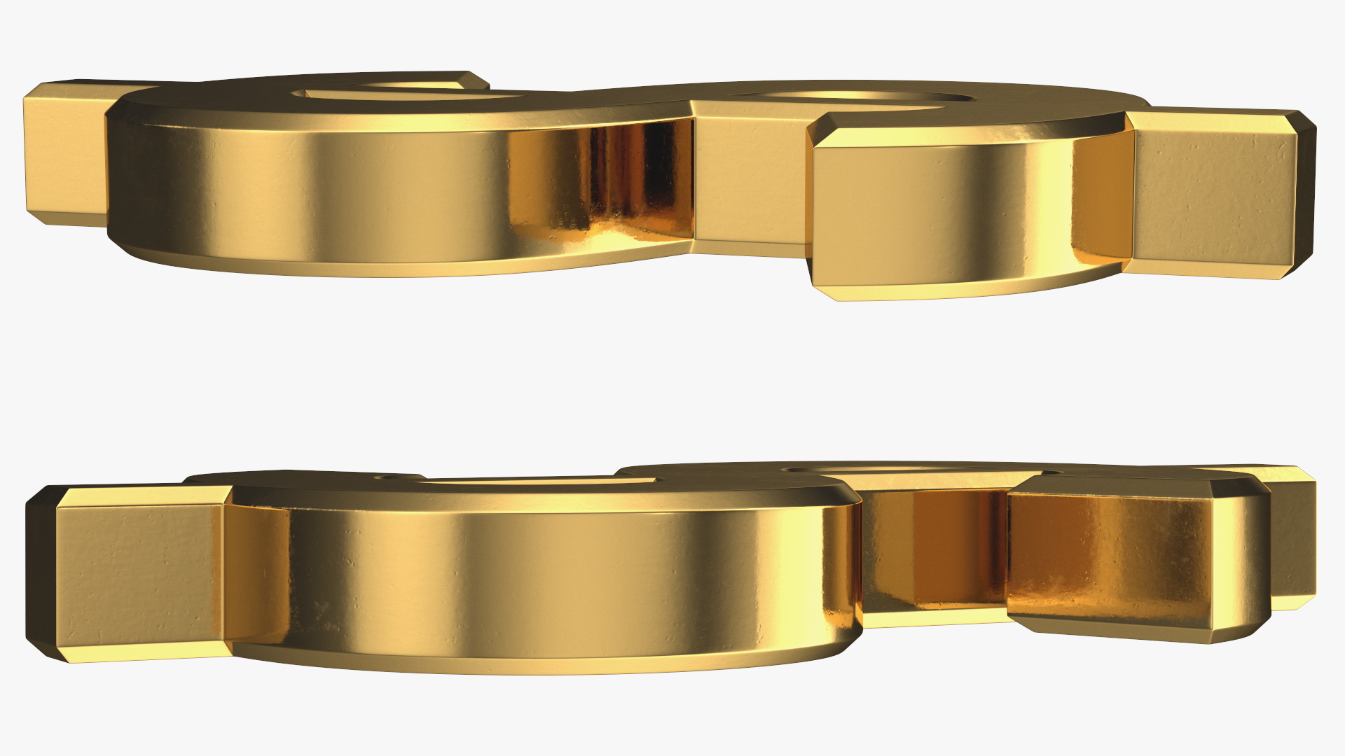 Currency Symbols Golden Set 3D