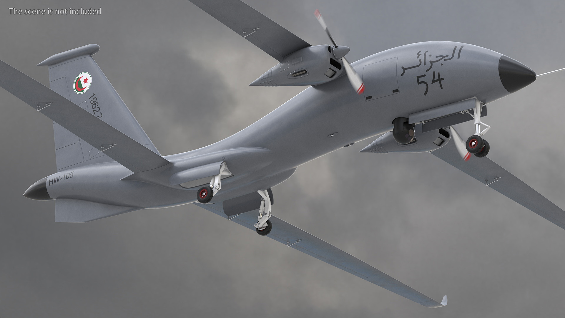 3D Yabhon United 40-UAV Grey Color