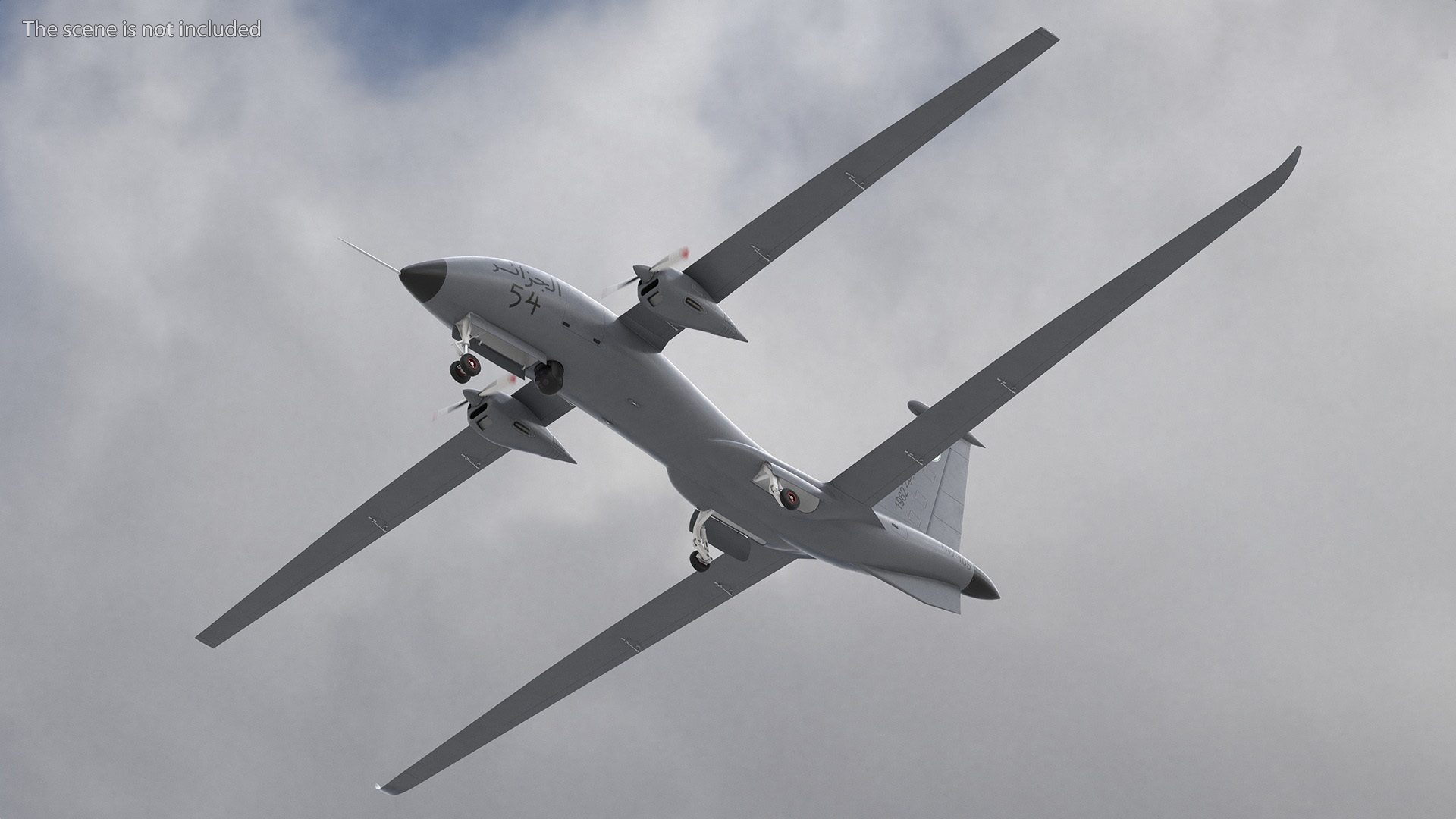 3D Yabhon United 40-UAV Grey Color