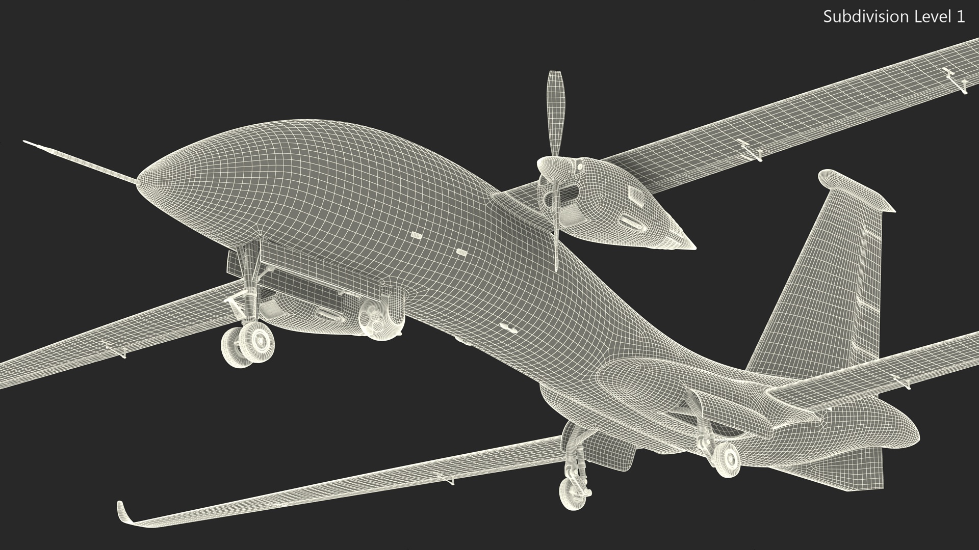 3D Yabhon United 40-UAV Grey Color