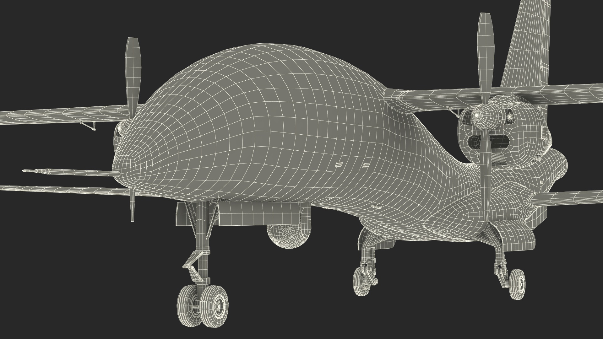 3D Yabhon United 40-UAV Grey Color