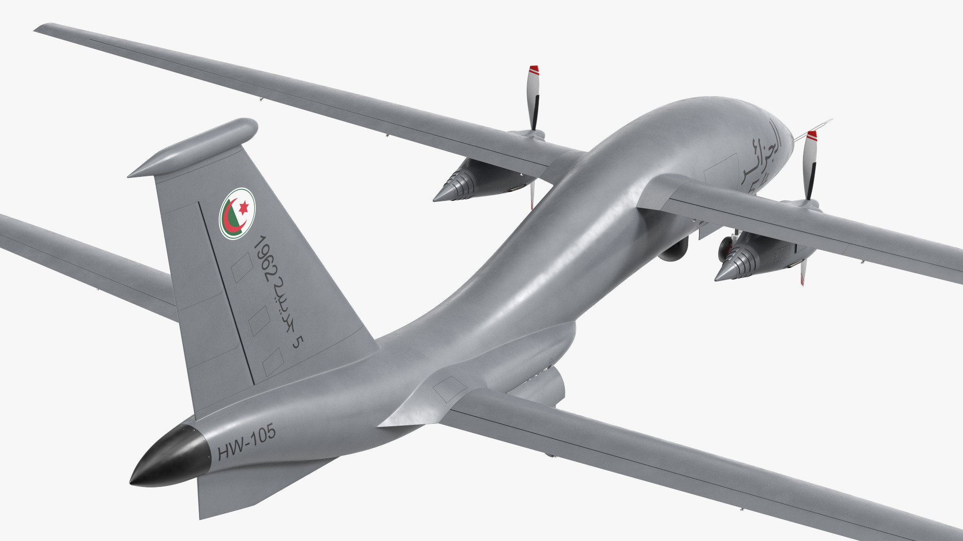 3D Yabhon United 40-UAV Grey Color