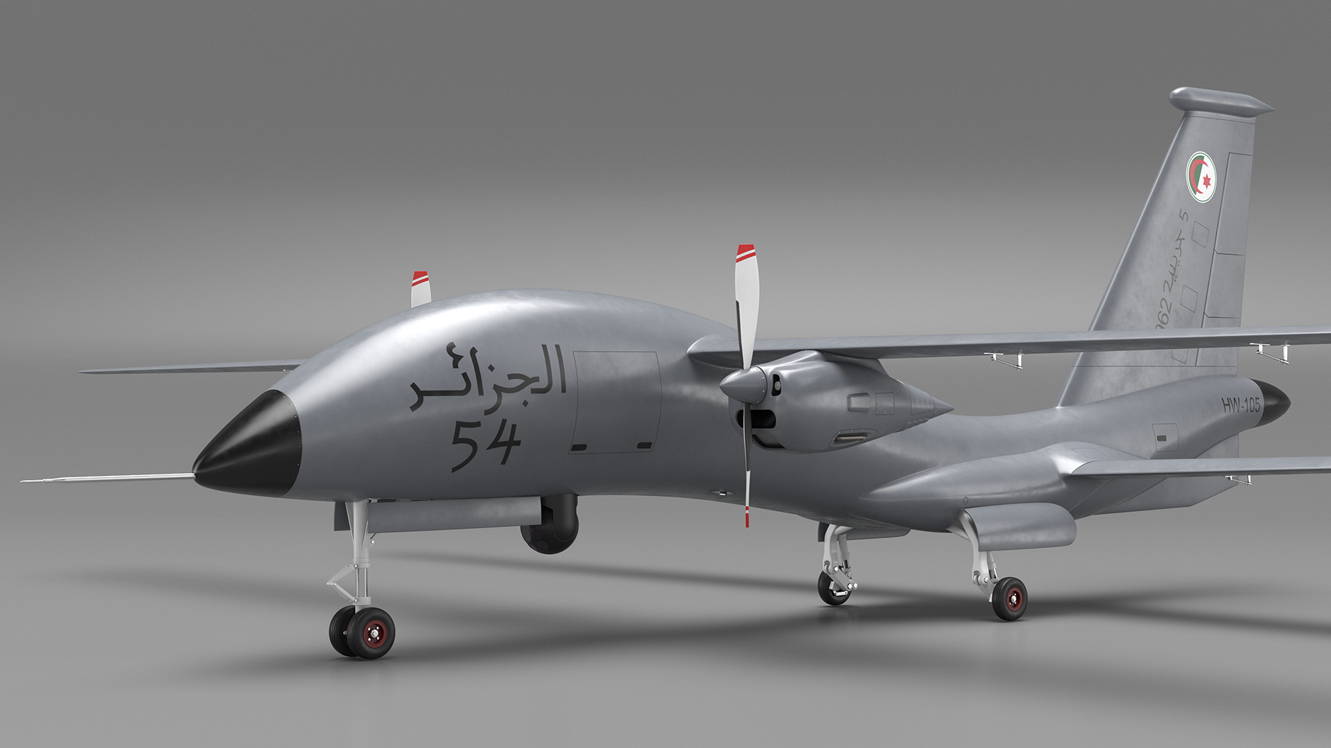 3D Yabhon United 40-UAV Grey Color