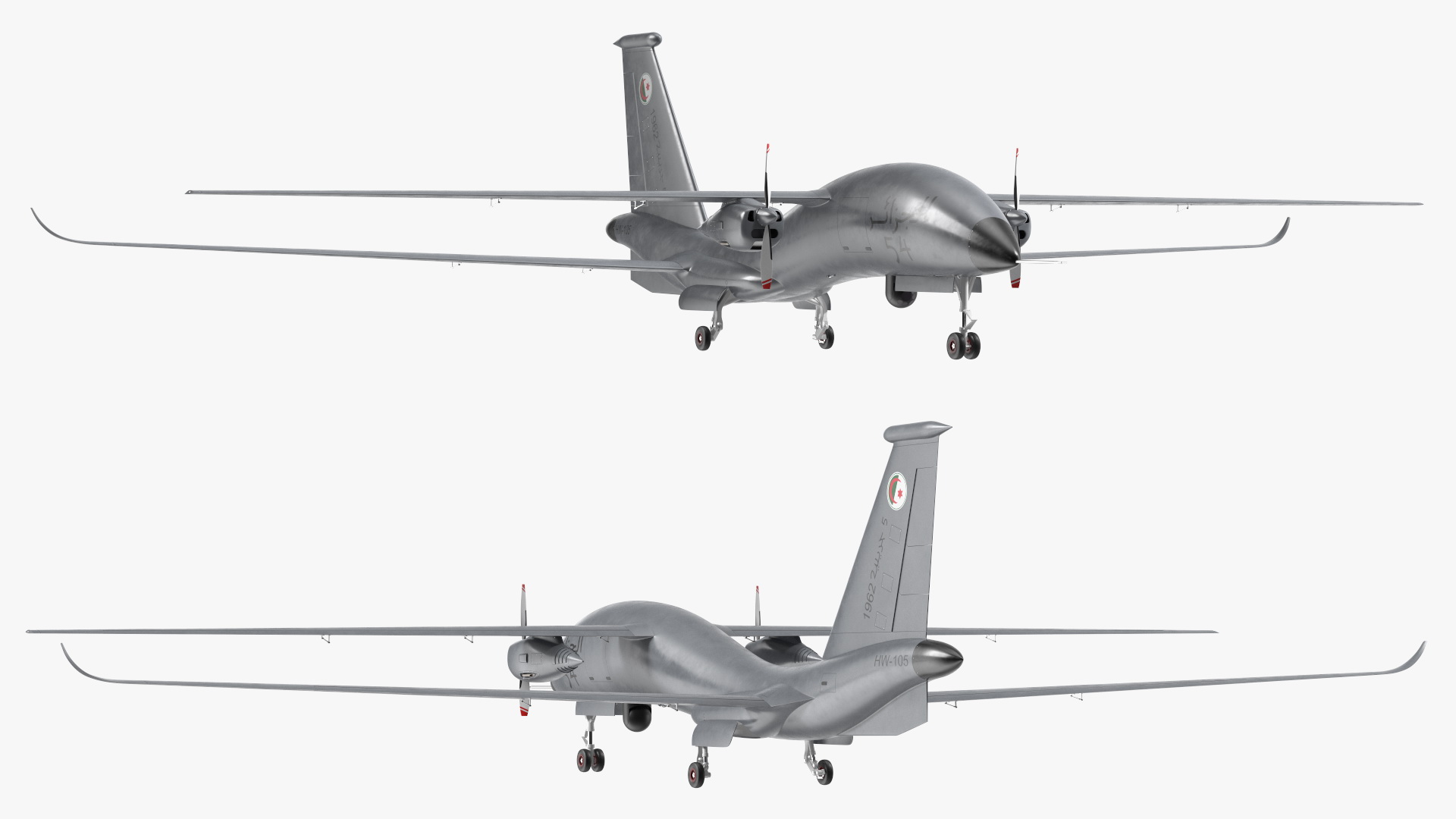 3D Yabhon United 40-UAV Grey Color