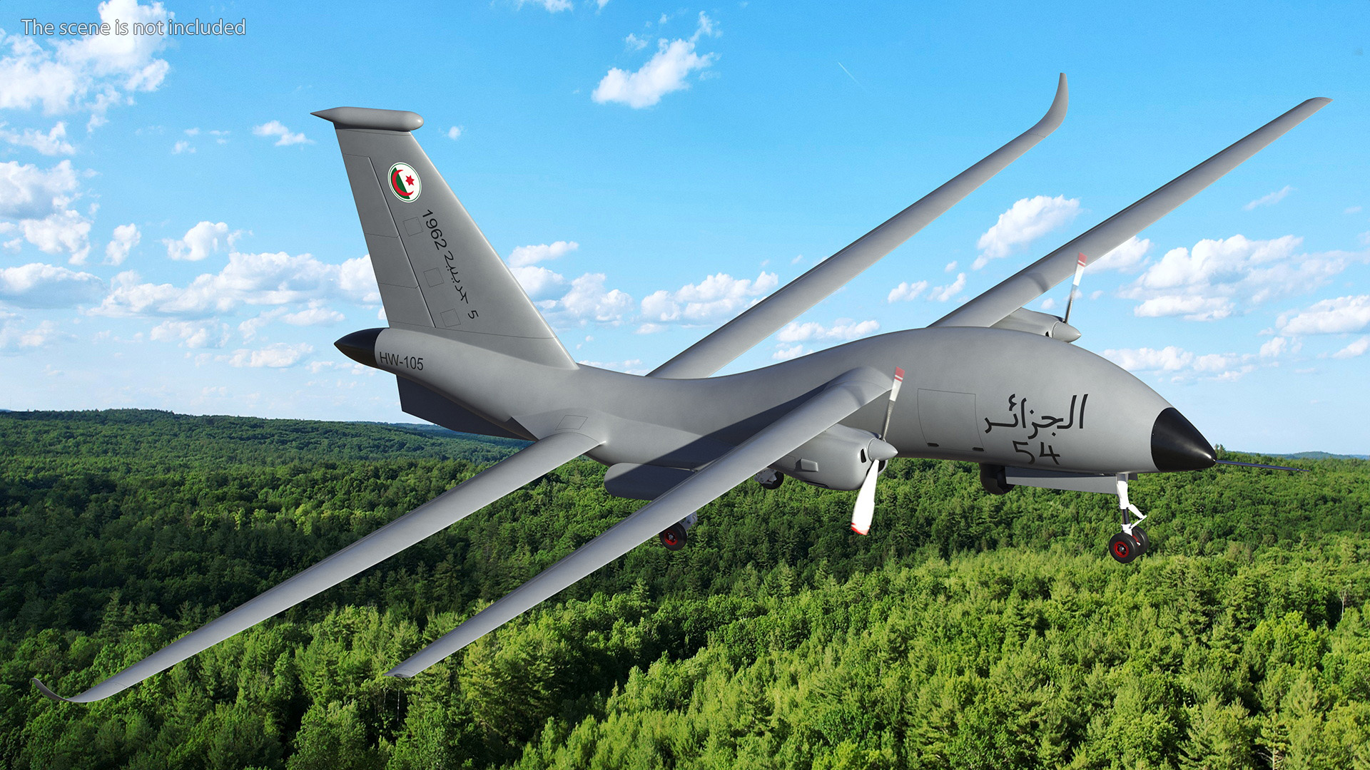 3D Yabhon United 40-UAV Grey Color