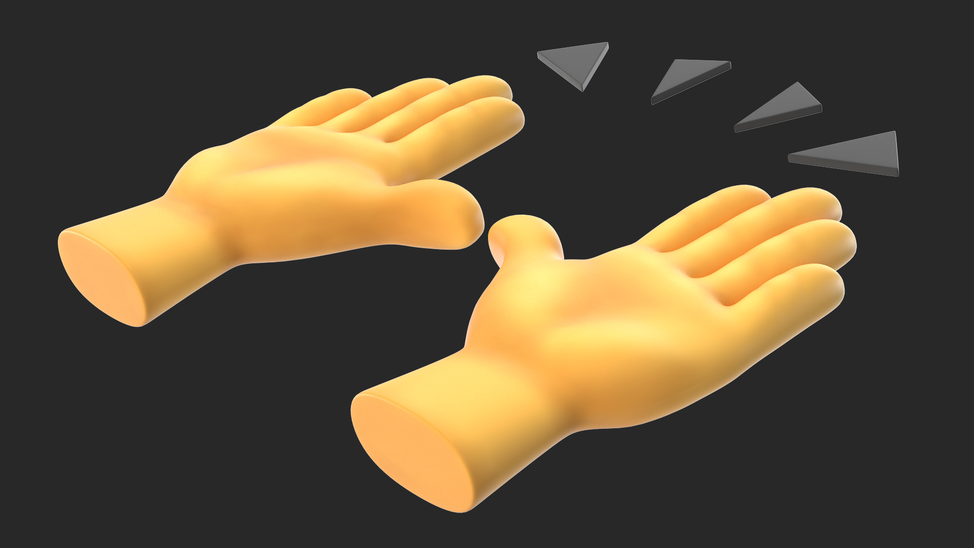 Raising Hands Emoji 3D model