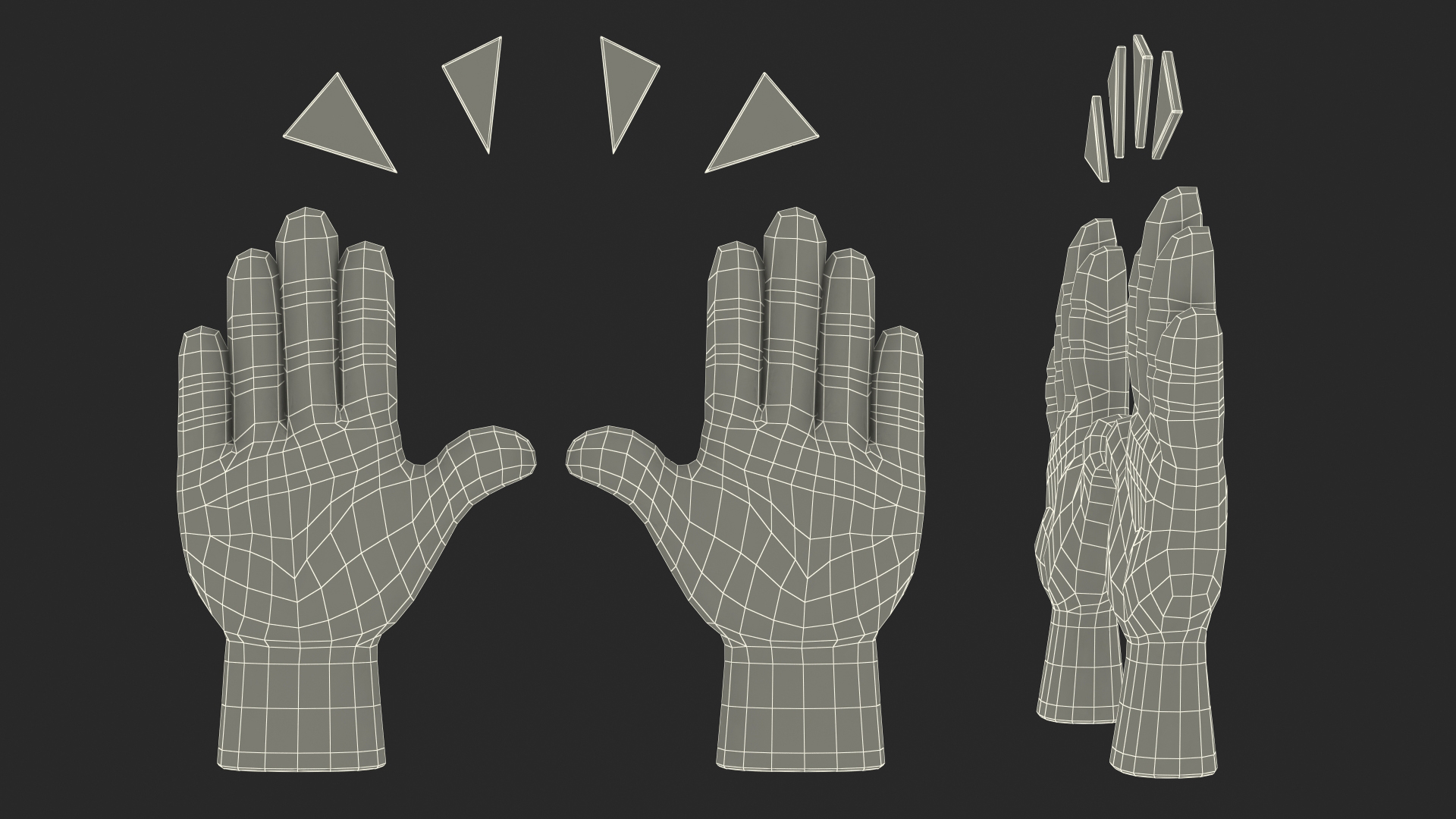 Raising Hands Emoji 3D model