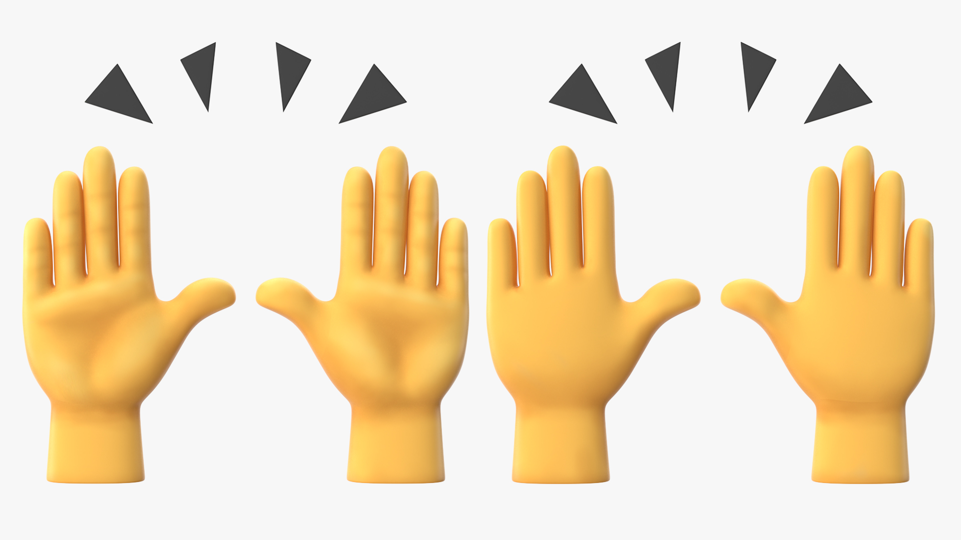 Raising Hands Emoji 3D model