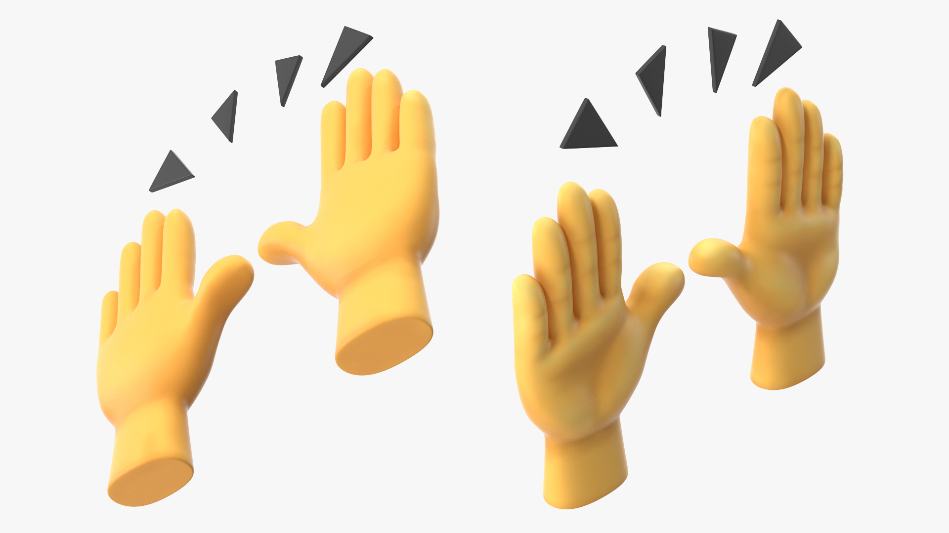 Raising Hands Emoji 3D model