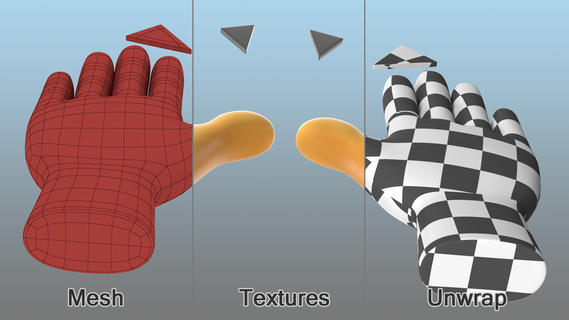 Raising Hands Emoji 3D model