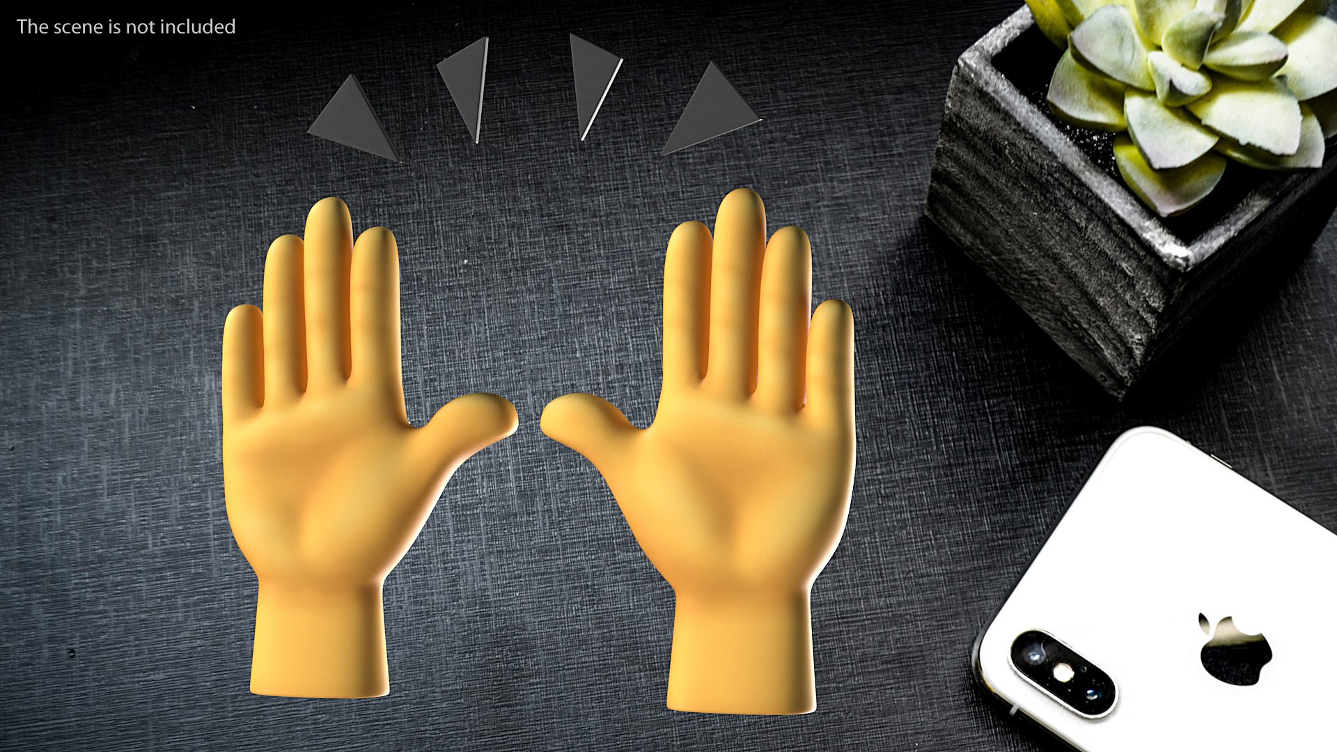 Raising Hands Emoji 3D model