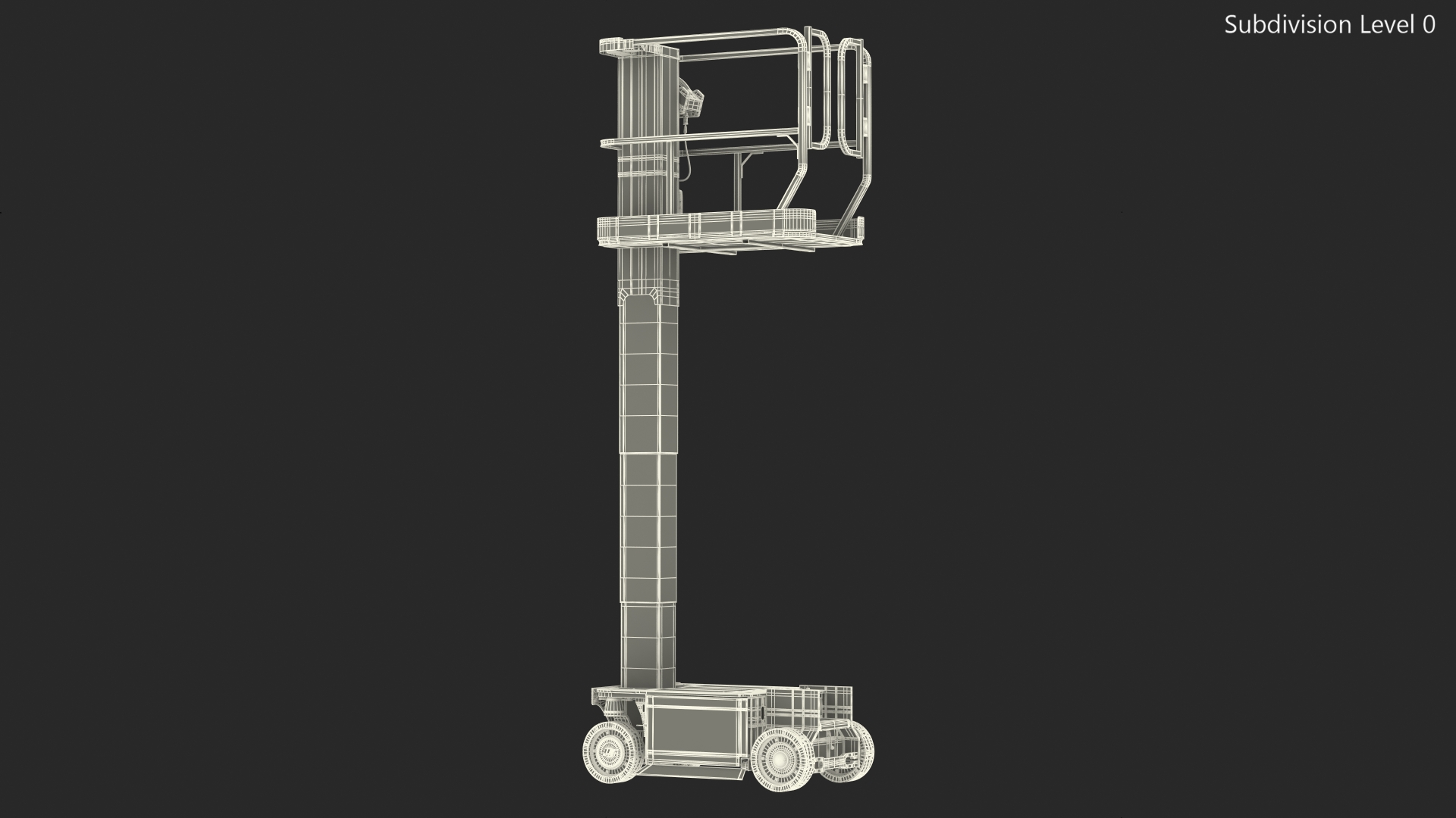 3D model JLG 1230ES Vertical Mast Lift Working Position New