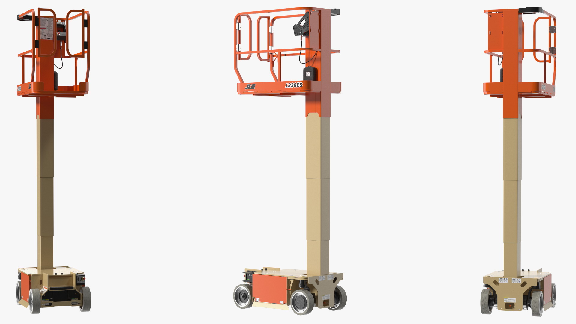 3D model JLG 1230ES Vertical Mast Lift Working Position New