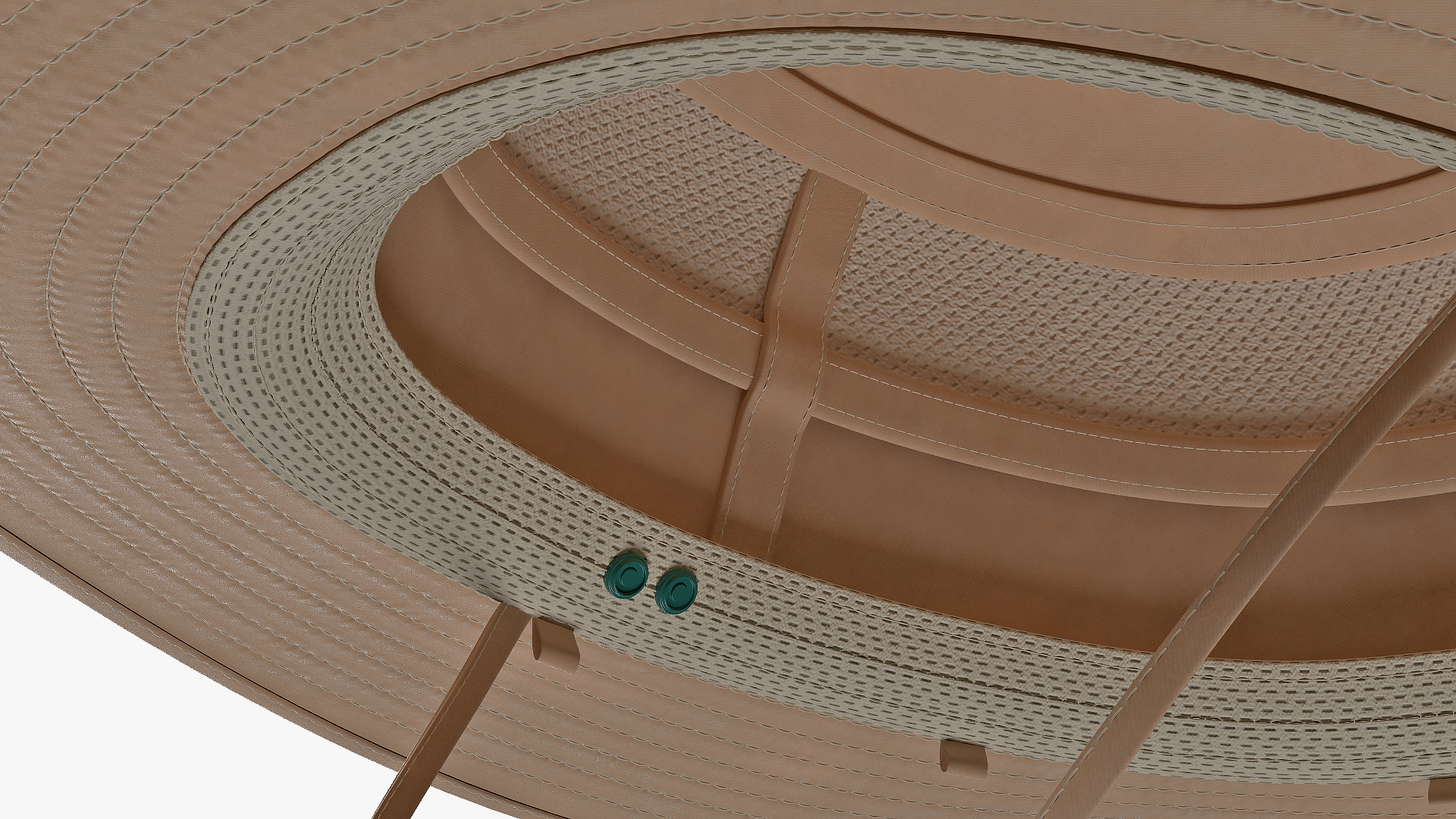 3D model Khaki Outdoor Fishing Hat
