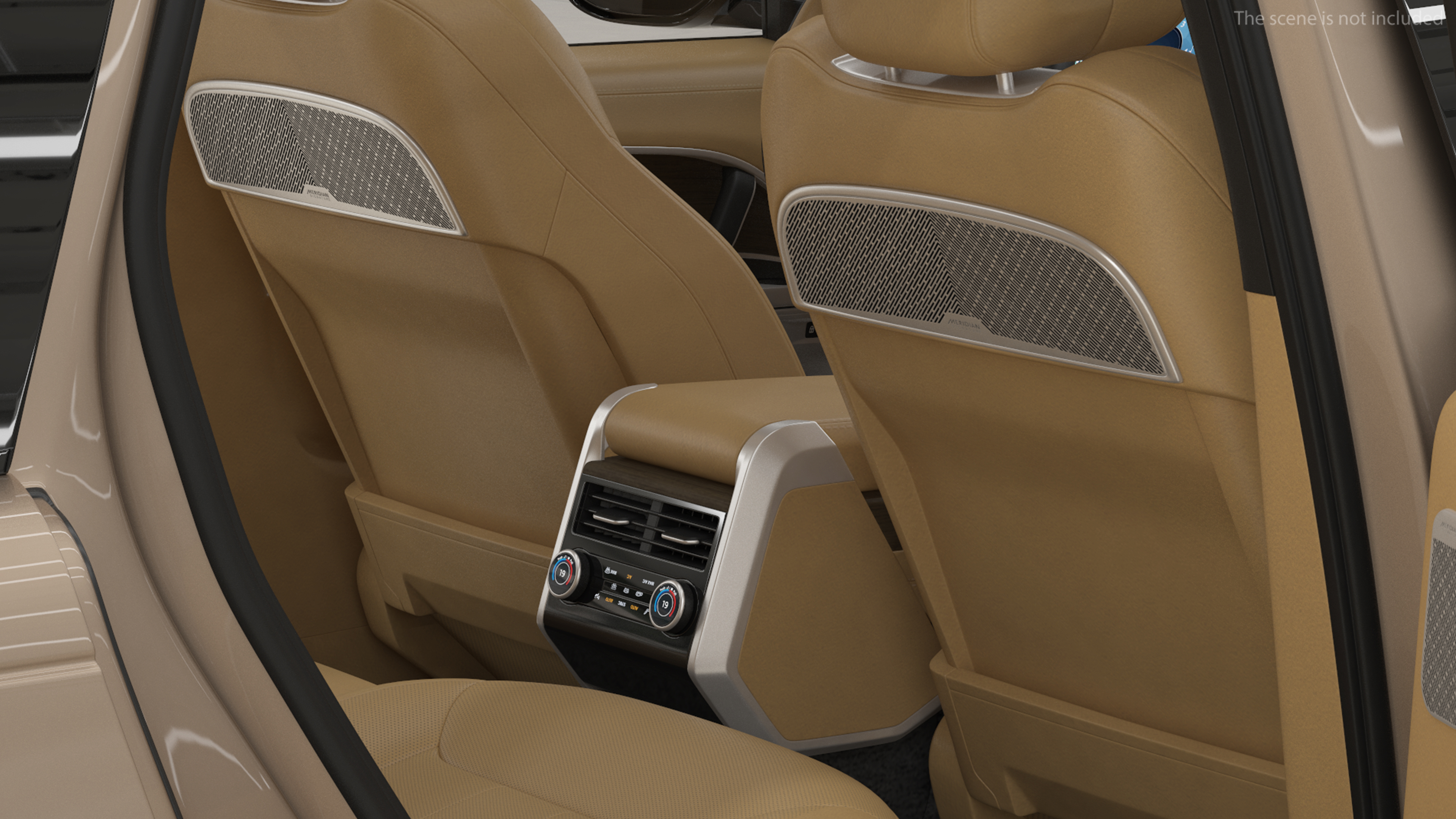 3D Range Rover 2022 Lights On Rigged model