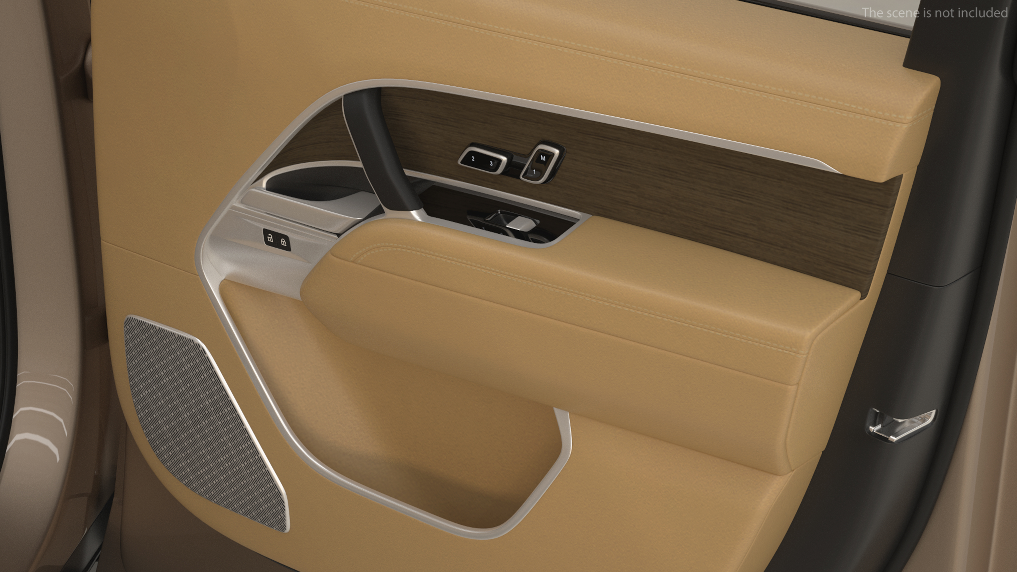 3D Range Rover 2022 Lights On Rigged model