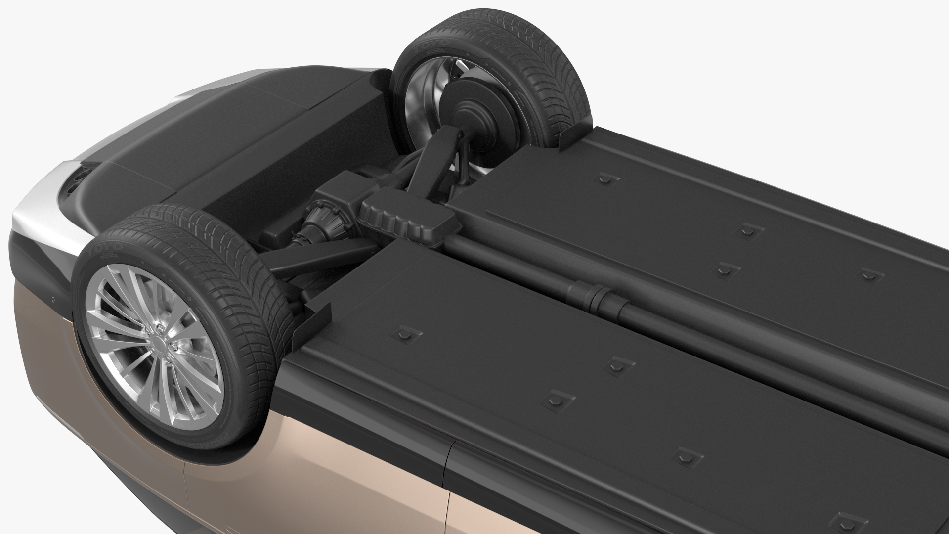 3D Range Rover 2022 Lights On Rigged model