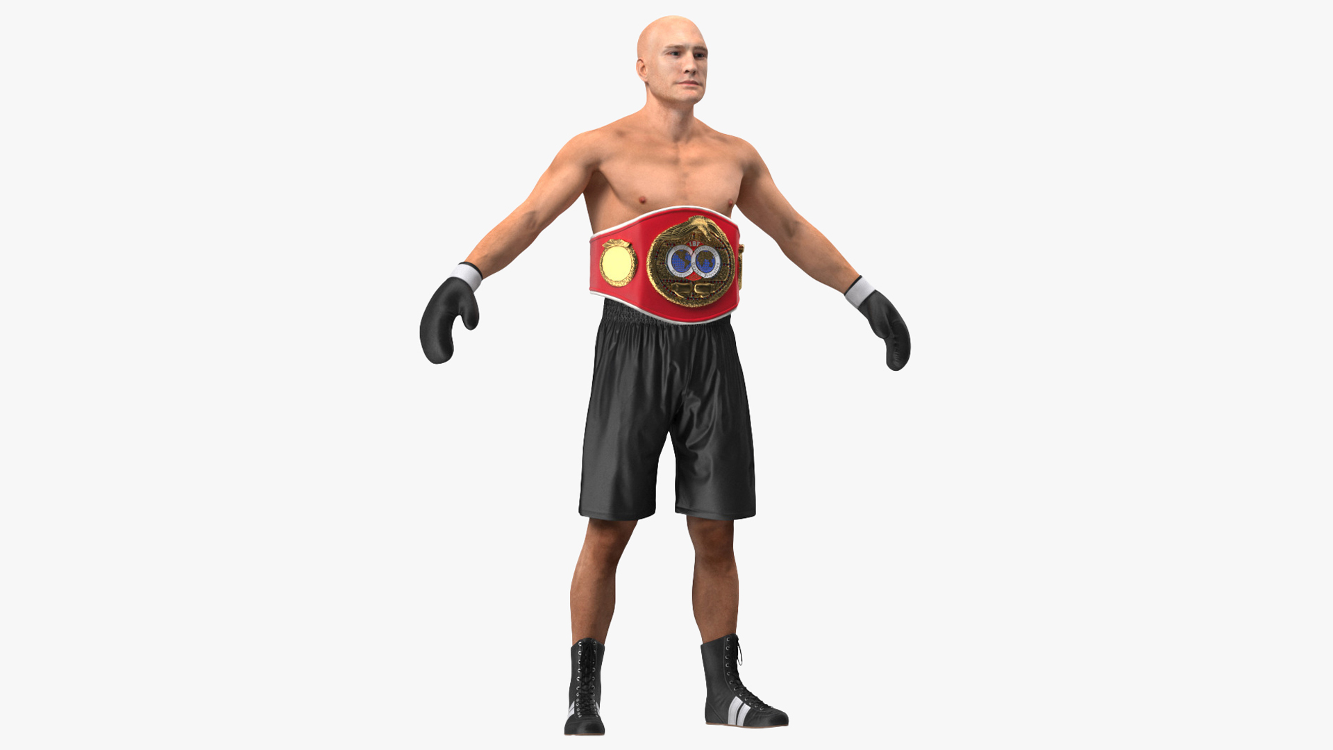 3D model IBF Boxing Champion Rigged for Cinema 4D
