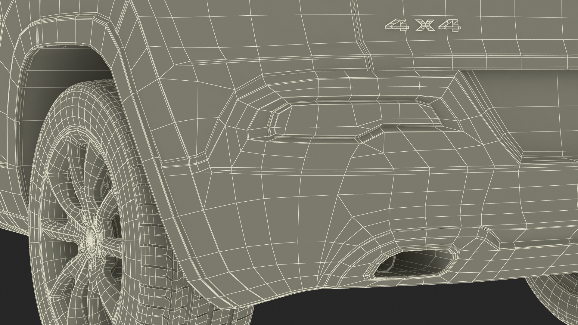 3D Jeep Cherokee SUV Simple Interior model