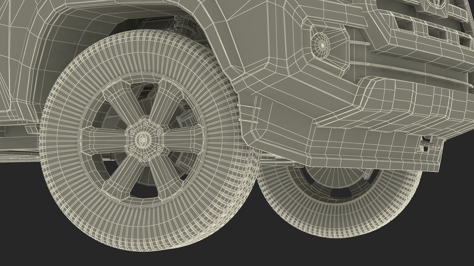 3D Toyota Tacoma Pickup Rigged for Maya