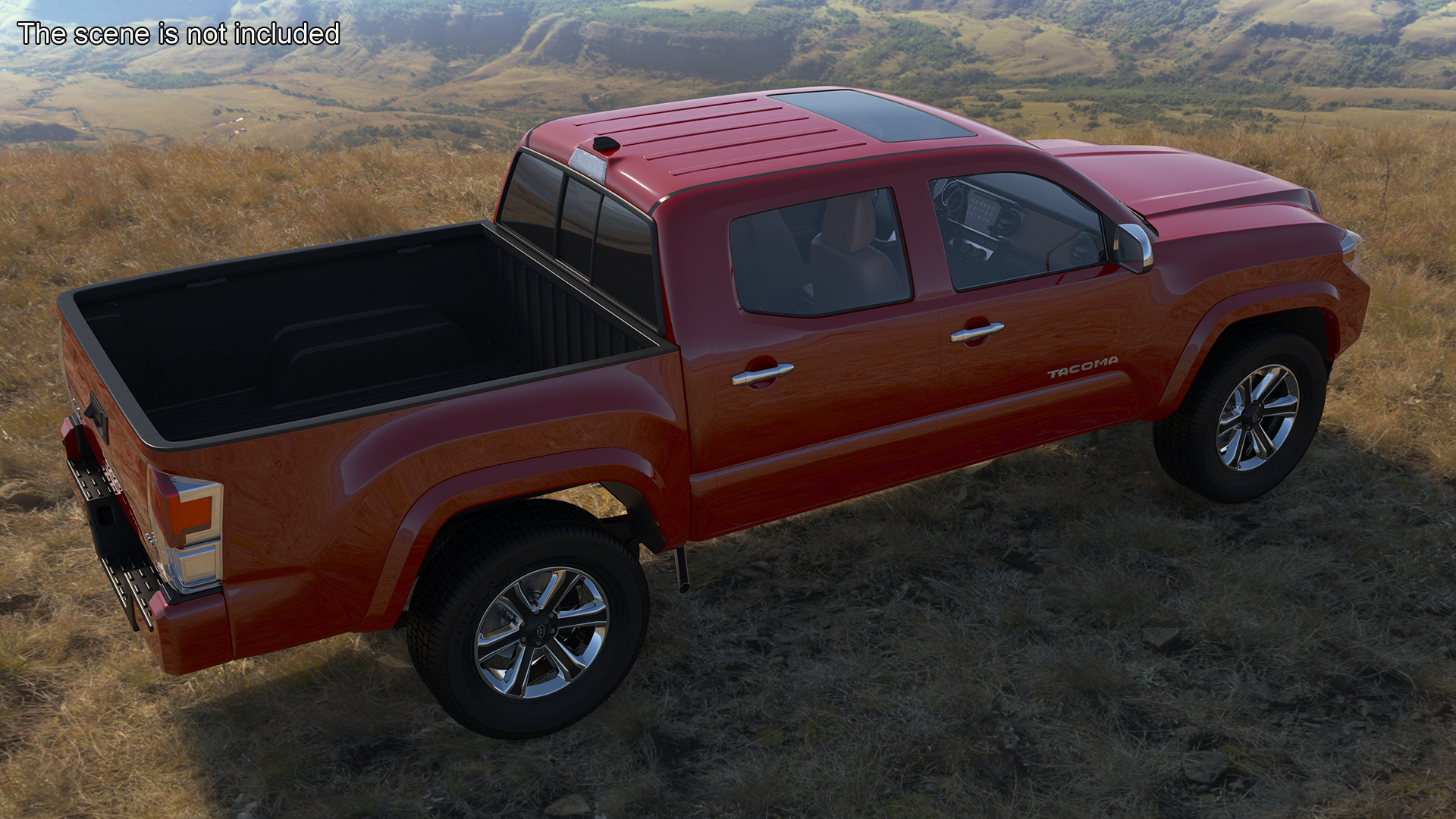 3D Toyota Tacoma Pickup Rigged for Maya