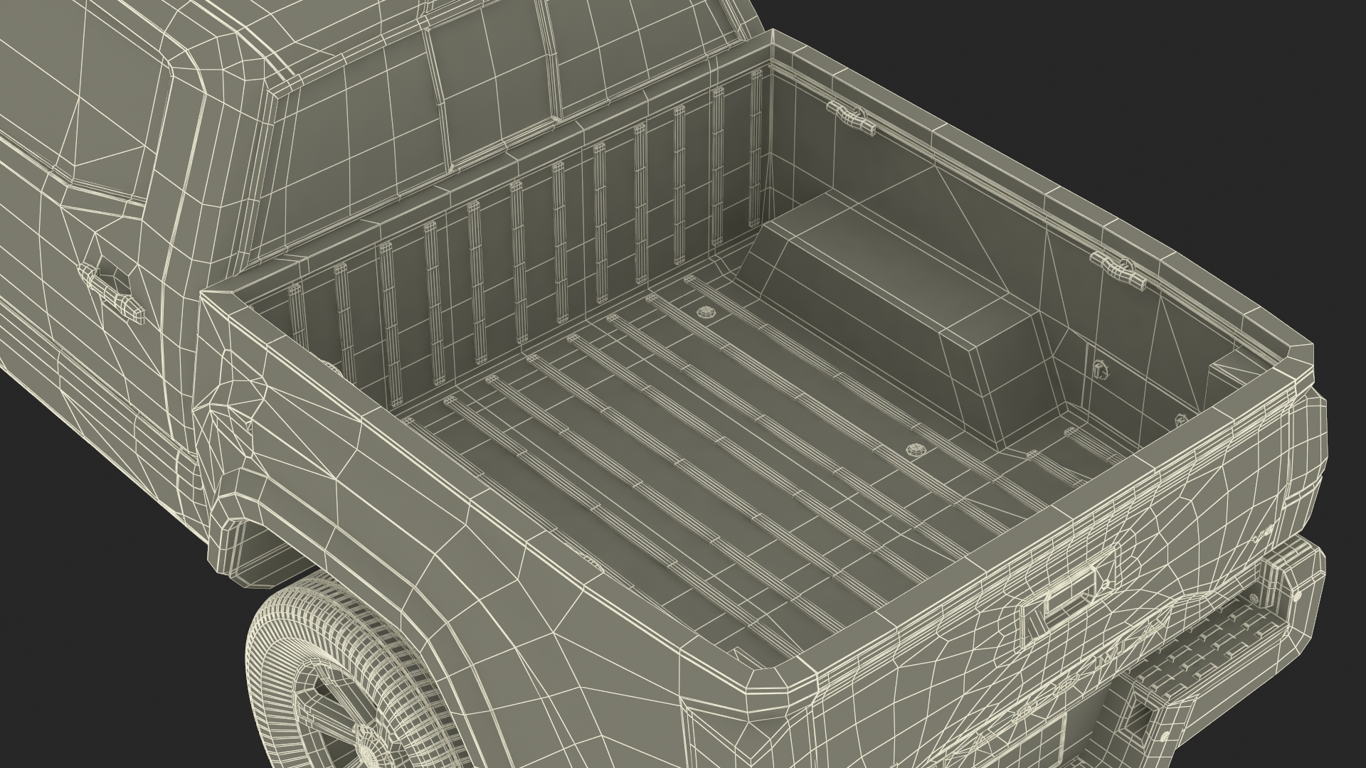 3D Toyota Tacoma Pickup Rigged for Maya