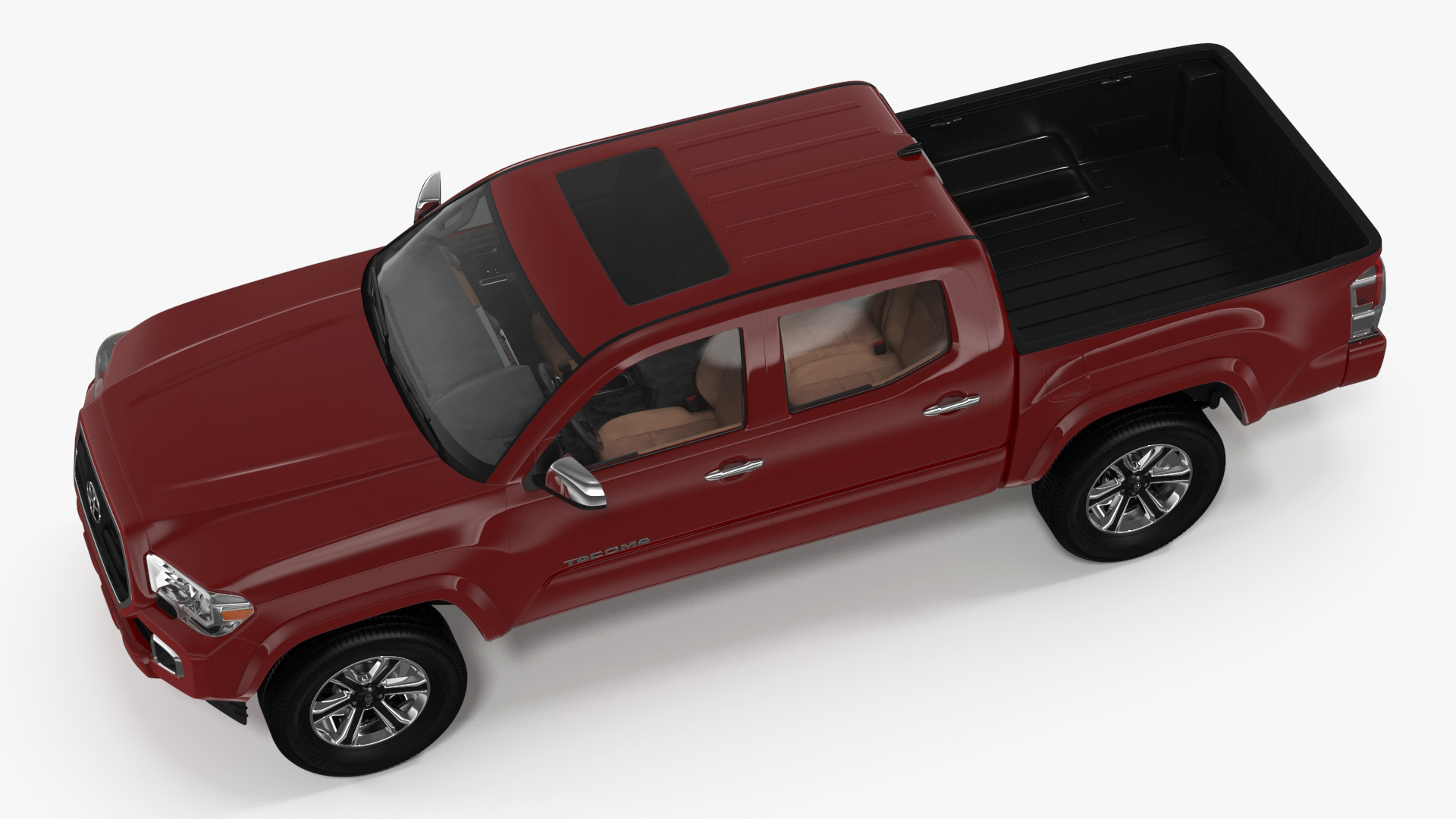 3D Toyota Tacoma Pickup Rigged for Maya
