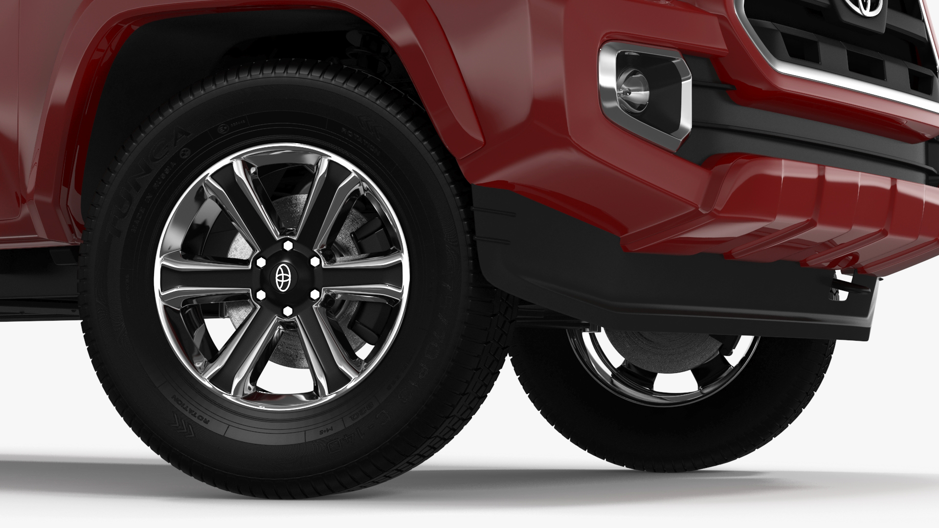 3D Toyota Tacoma Pickup Rigged for Maya