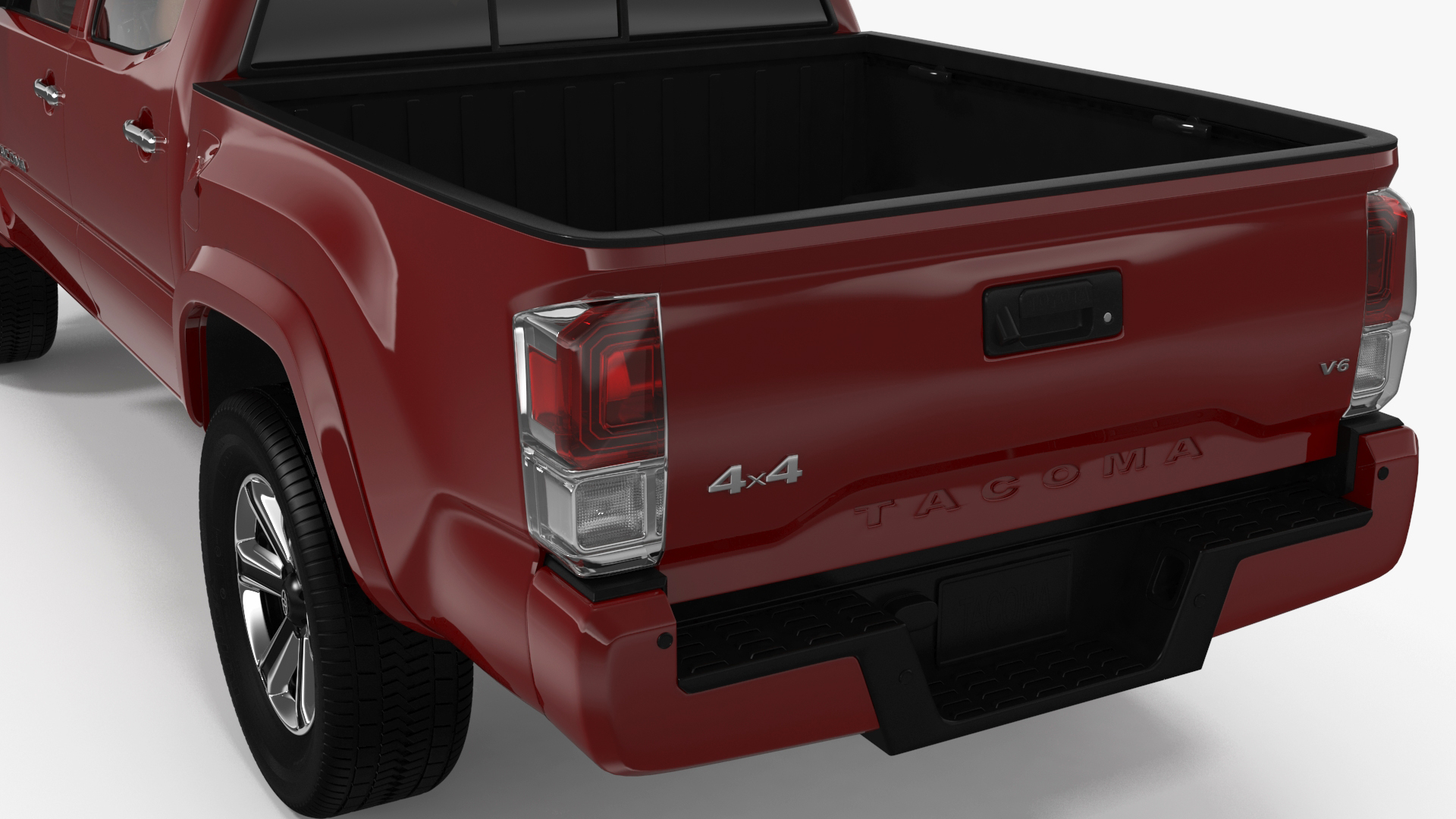 3D Toyota Tacoma Pickup Rigged for Maya
