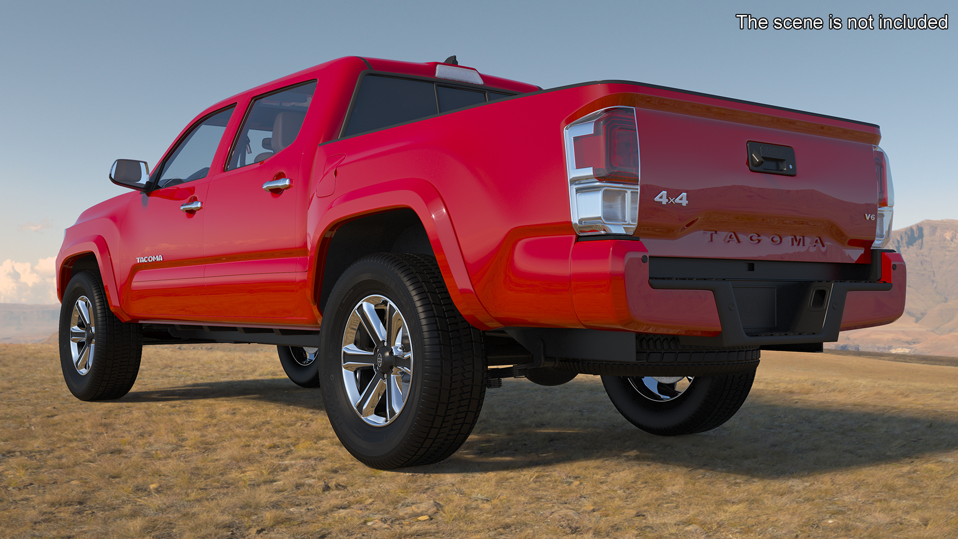 3D Toyota Tacoma Pickup Rigged for Maya