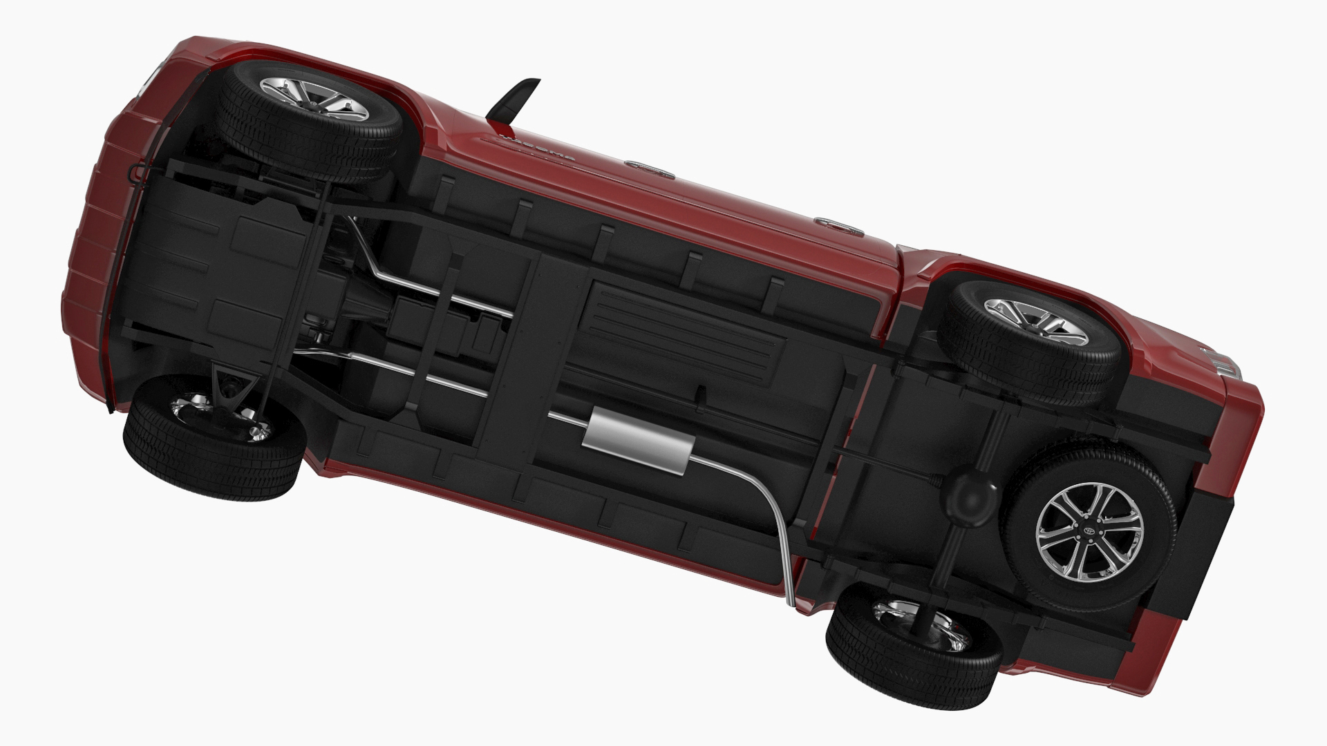 3D Toyota Tacoma Pickup Rigged for Maya