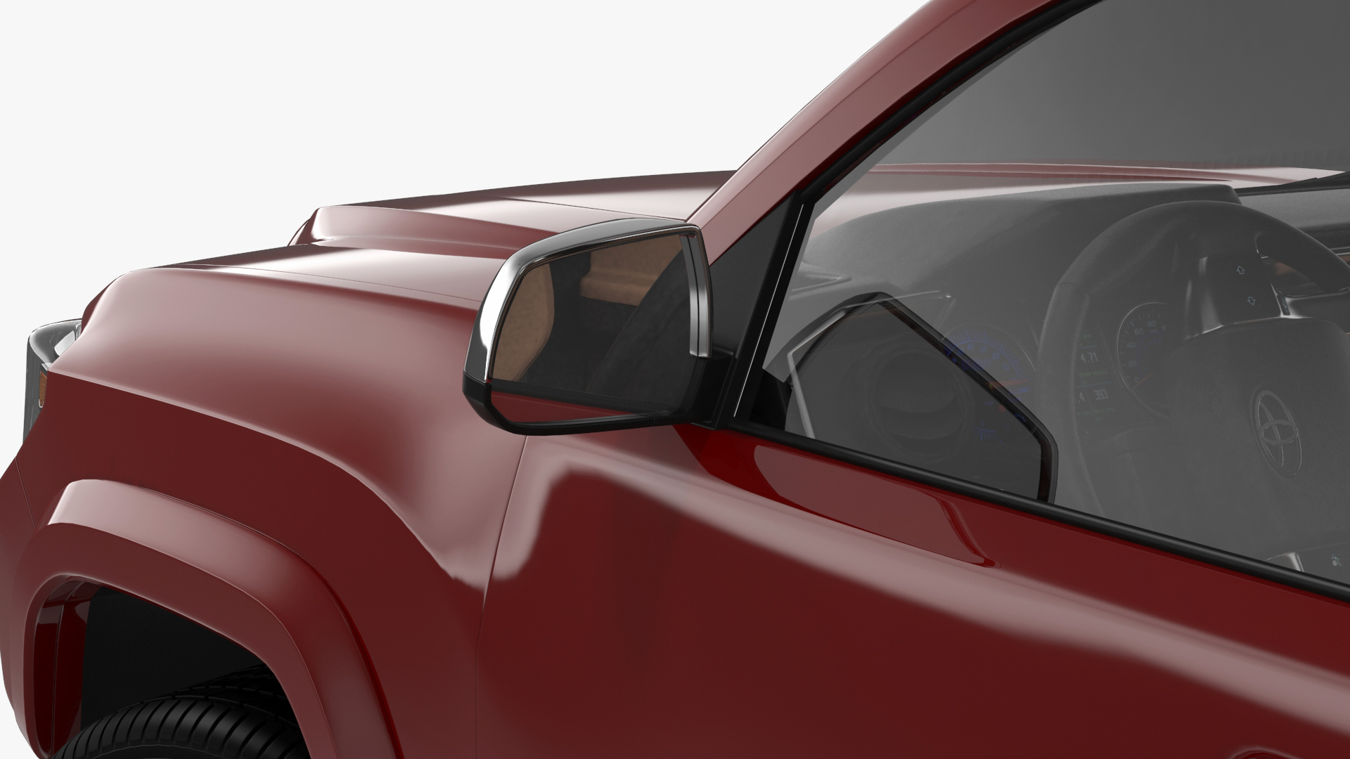 3D Toyota Tacoma Pickup Rigged for Maya