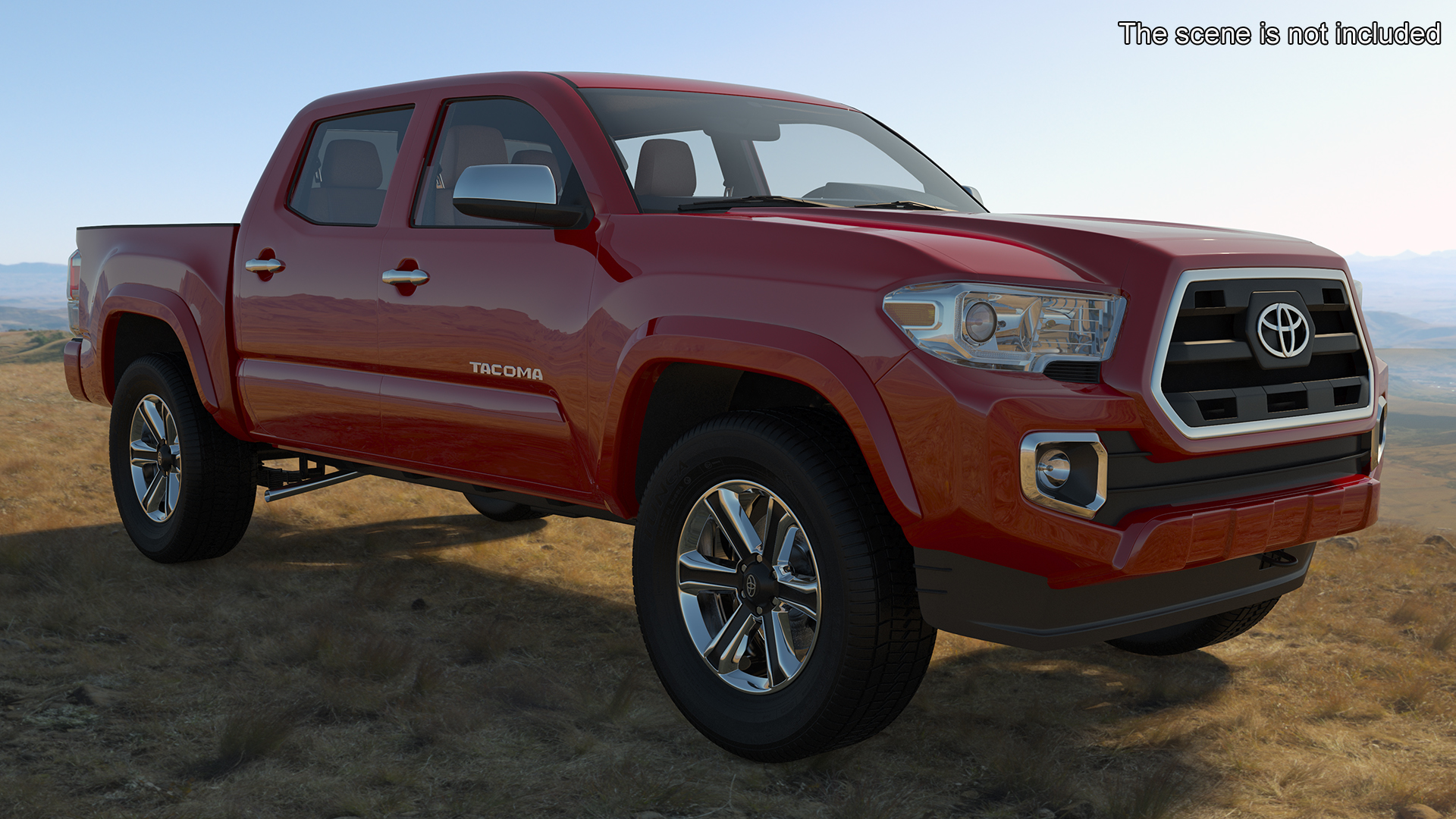 3D Toyota Tacoma Pickup Rigged for Maya