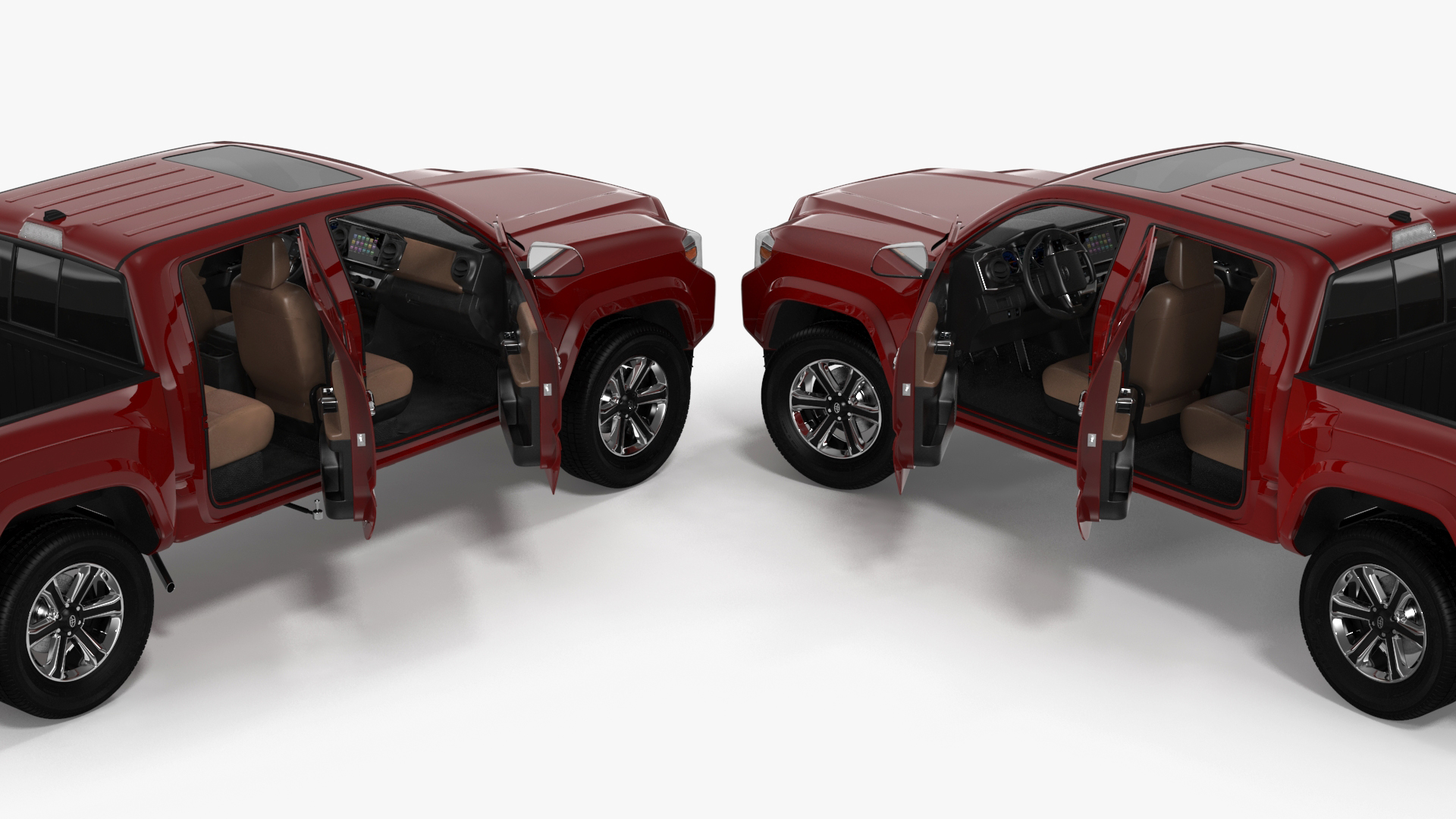 3D Toyota Tacoma Pickup Rigged for Maya