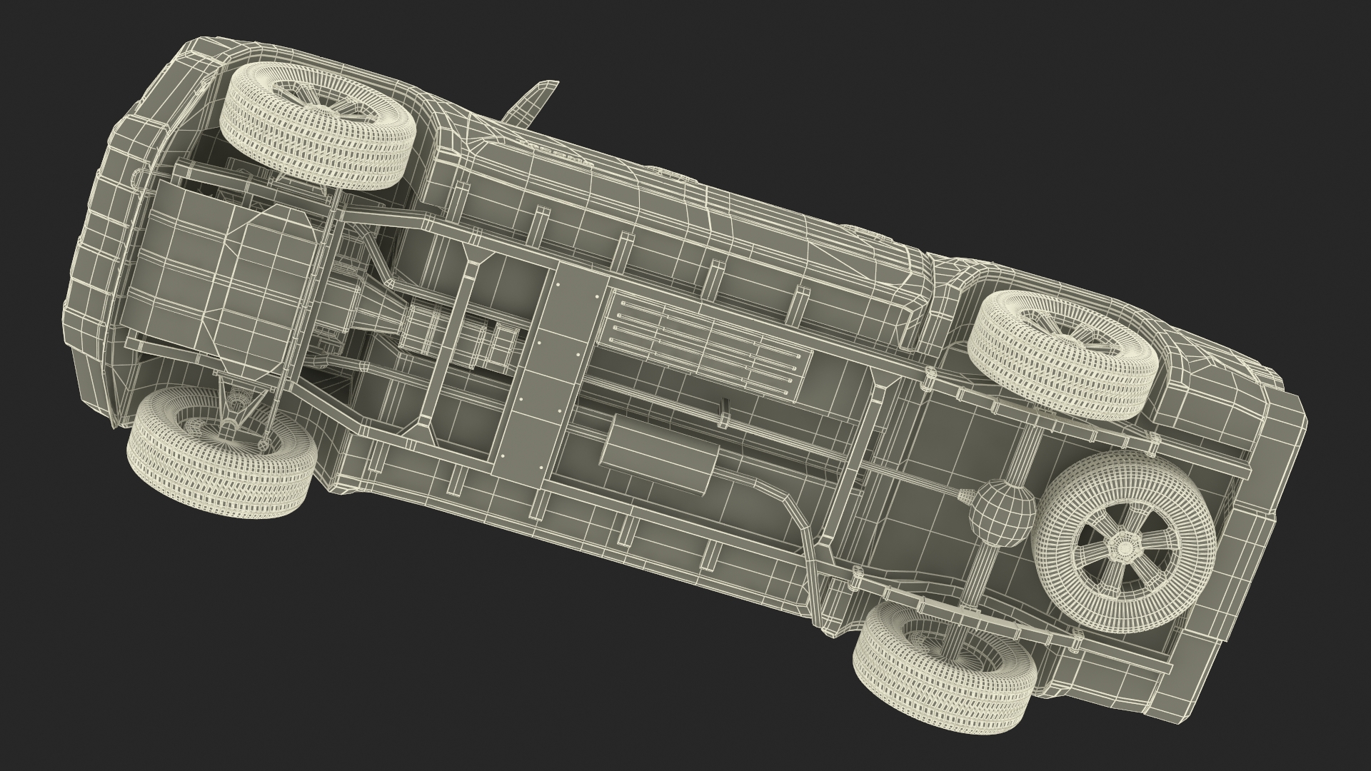 3D Toyota Tacoma Pickup Rigged for Maya