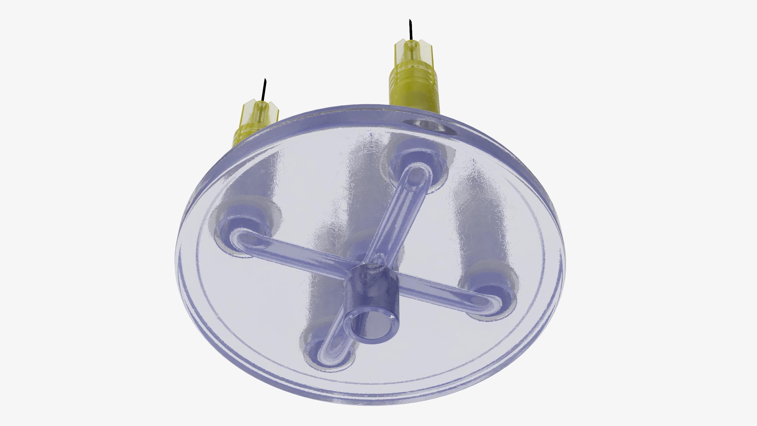 3D model Multi Injector 5 Needles Circular Yellow