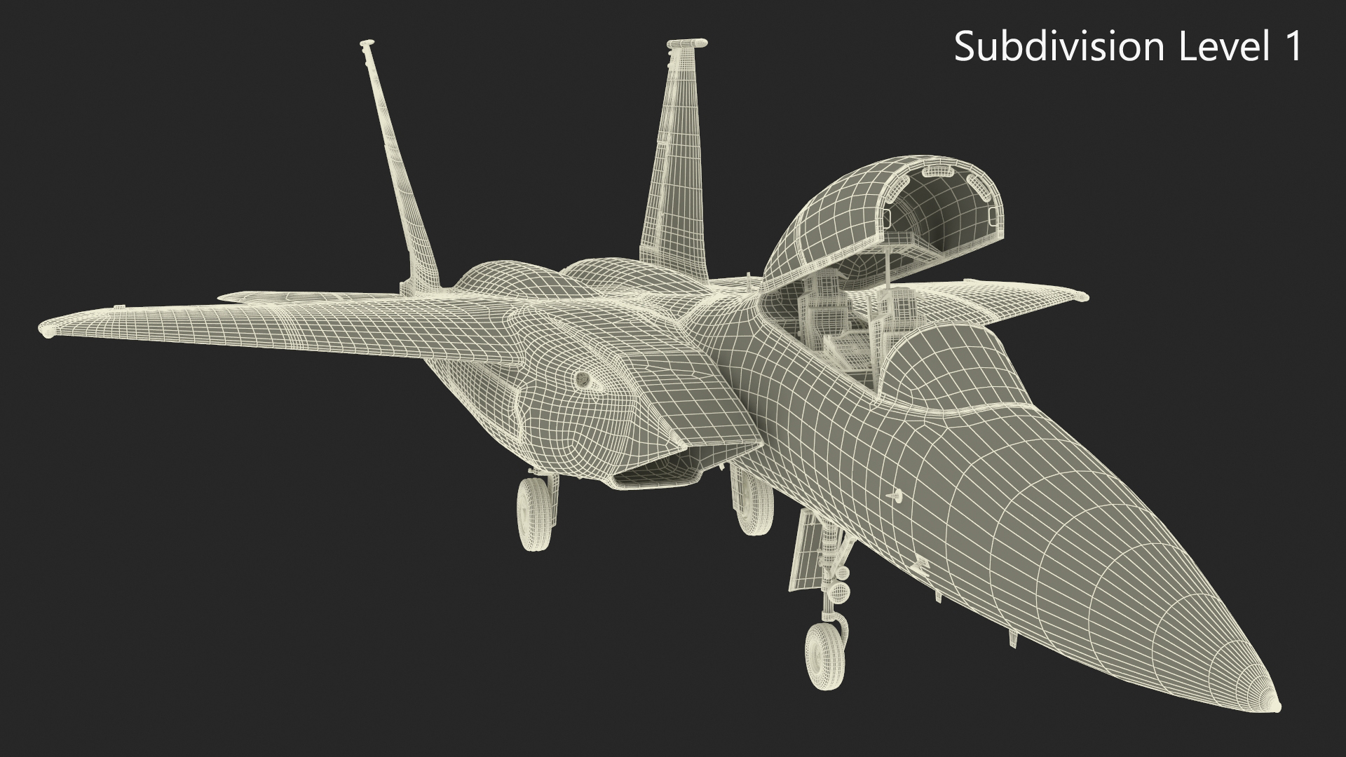 3D Multirole Strike Fighter Rigged