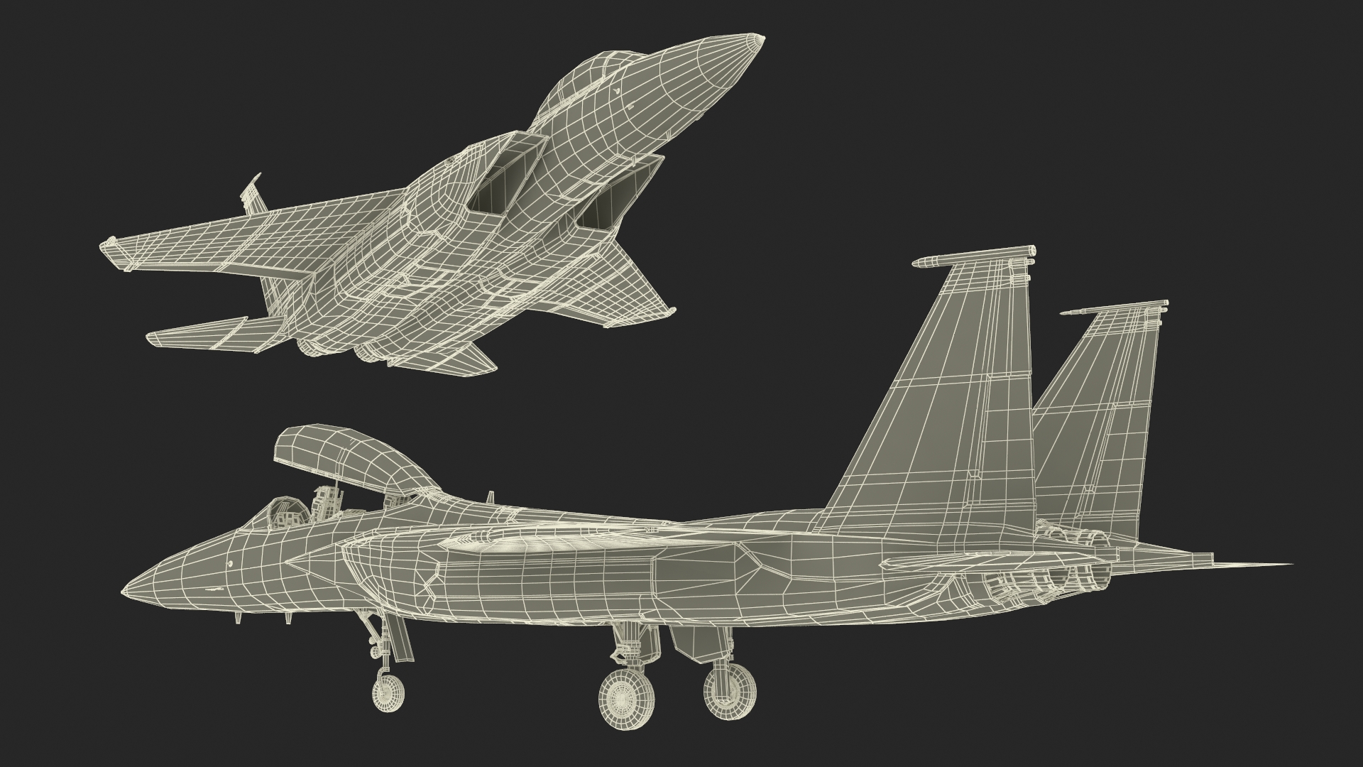 3D Multirole Strike Fighter Rigged