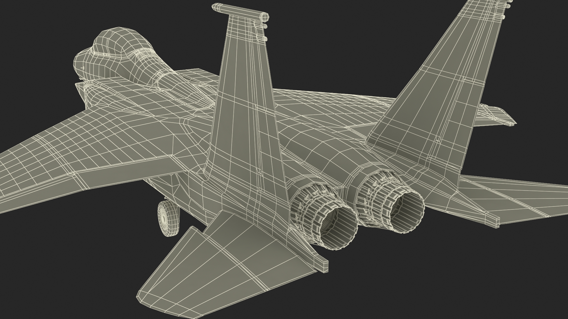 3D Multirole Strike Fighter Rigged