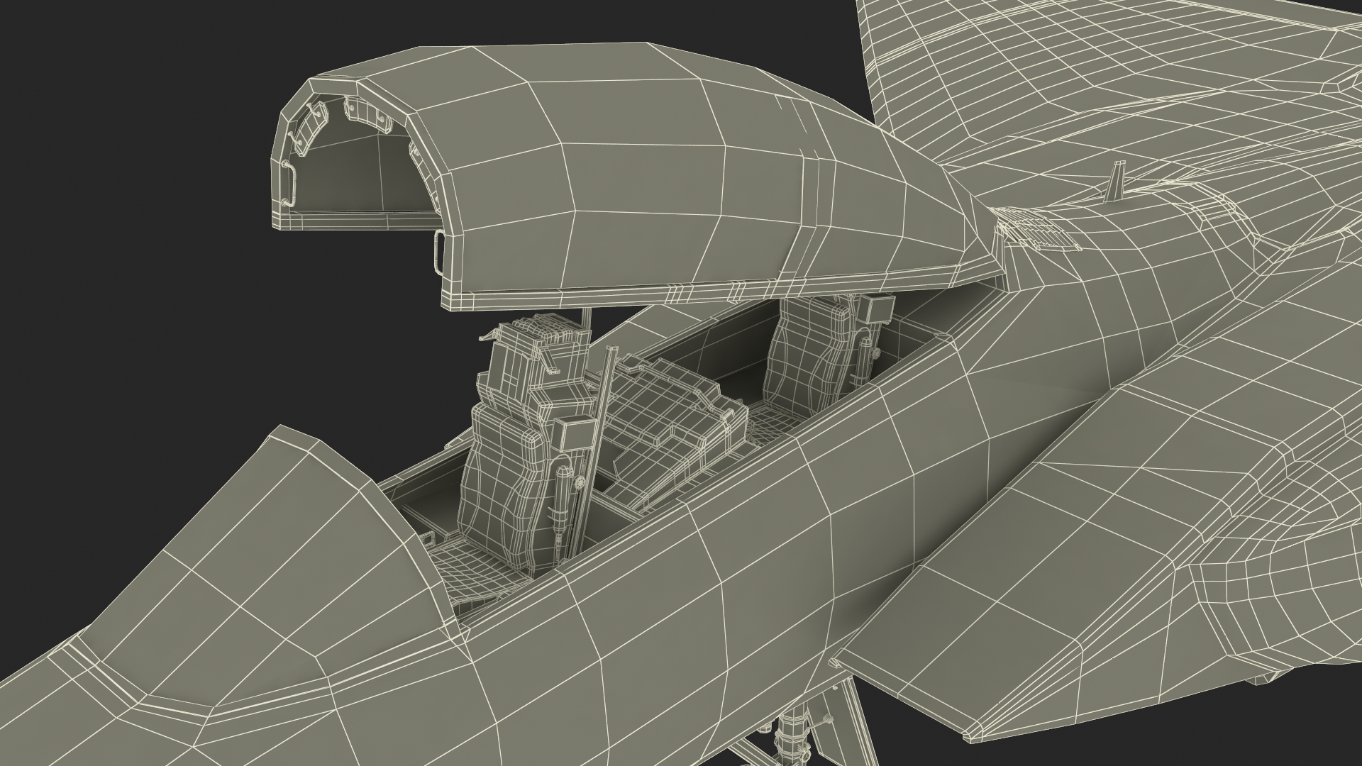 3D Multirole Strike Fighter Rigged