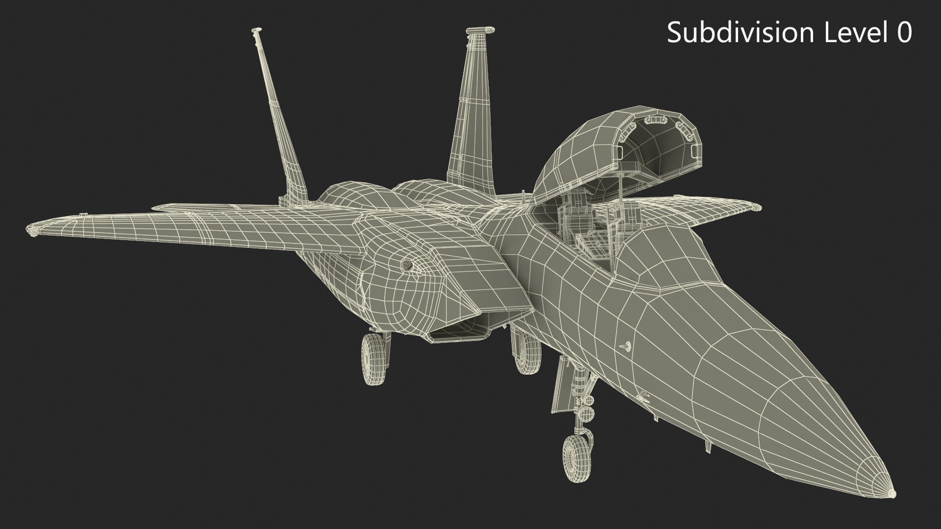 3D Multirole Strike Fighter Rigged