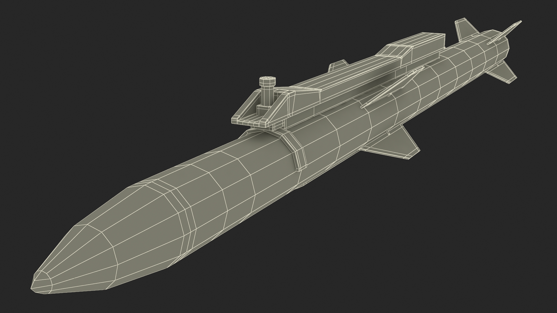 3D Multirole Strike Fighter Rigged